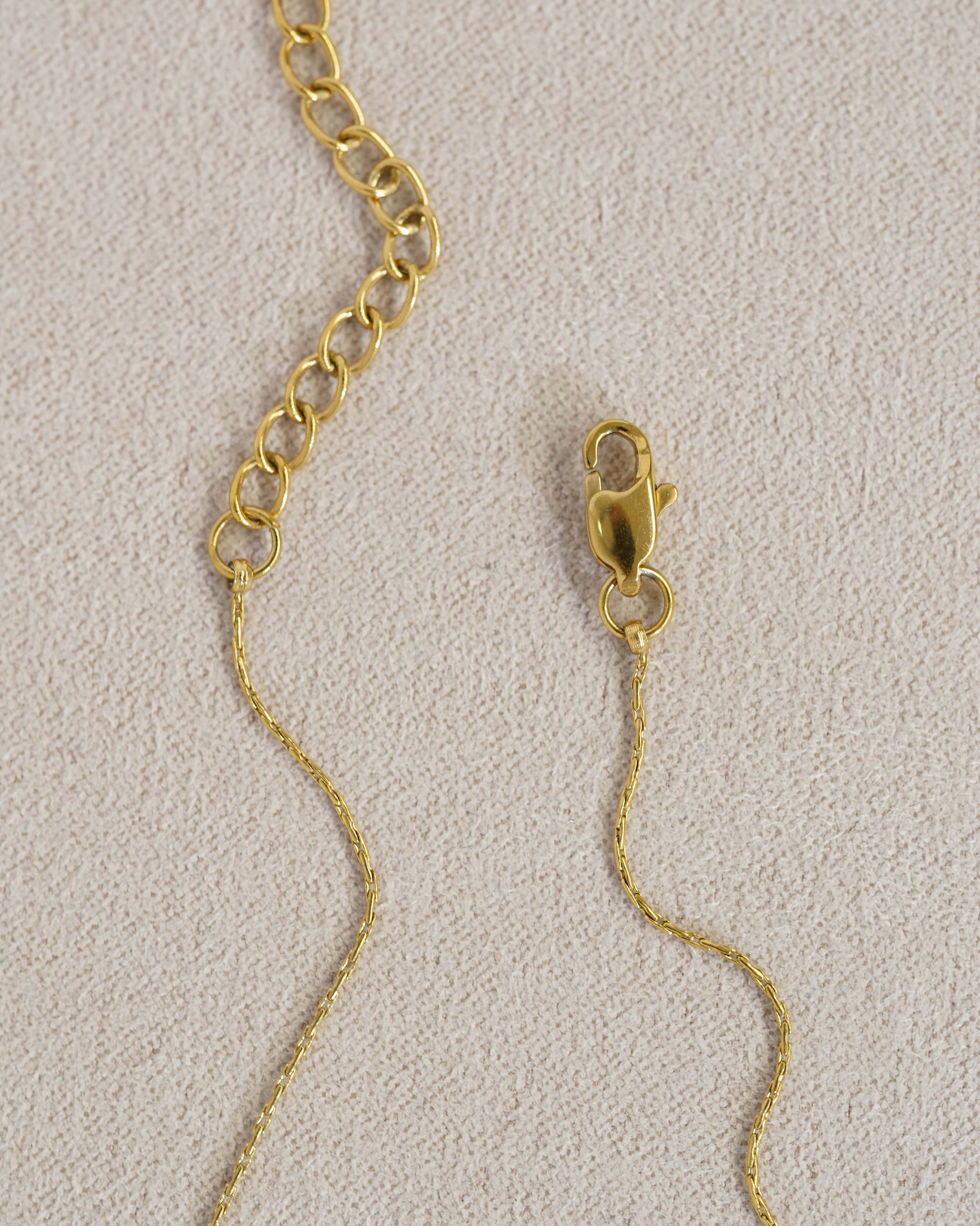 Chain and lobster clasp closure detail