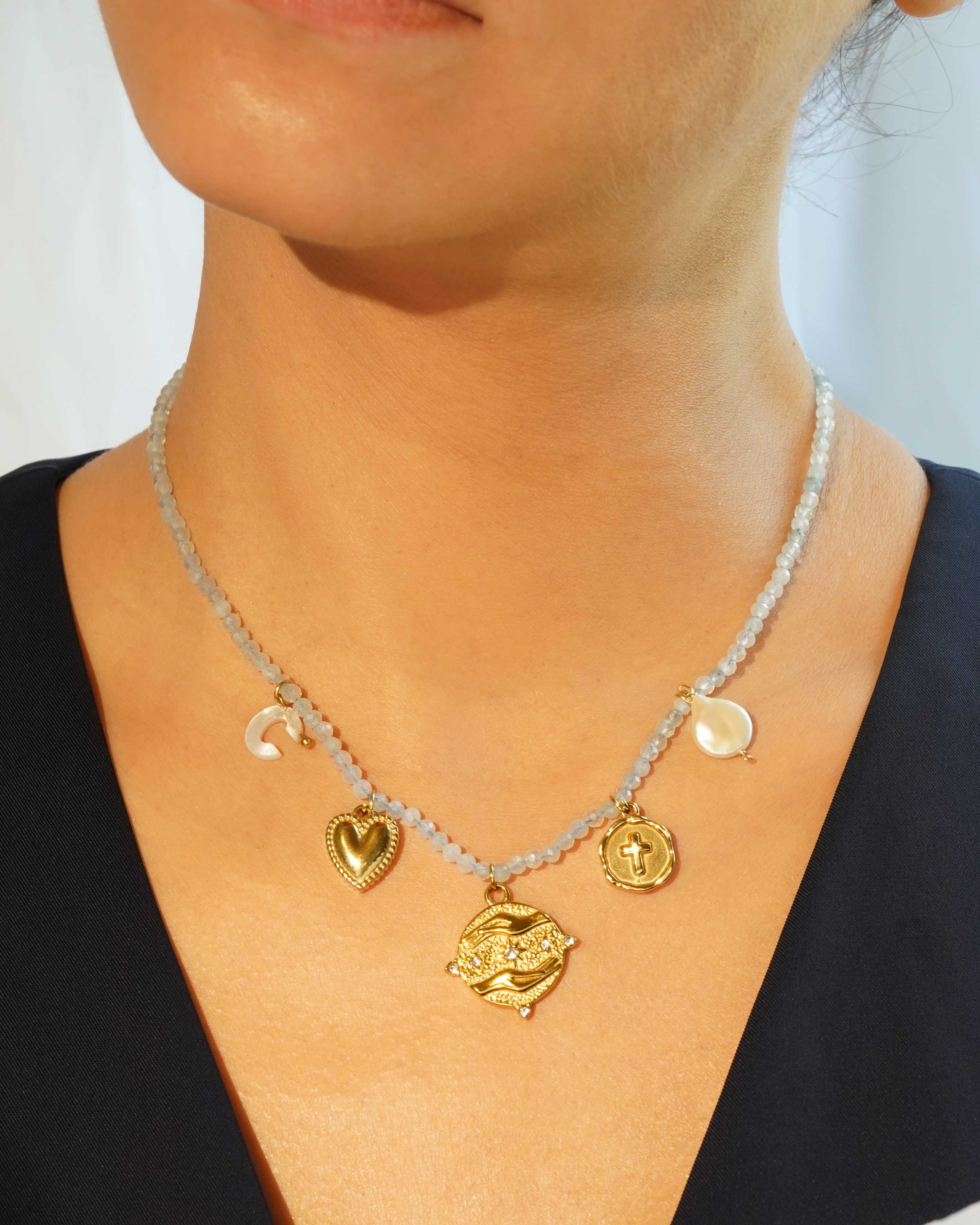 Aquamarine 3mm Necklace