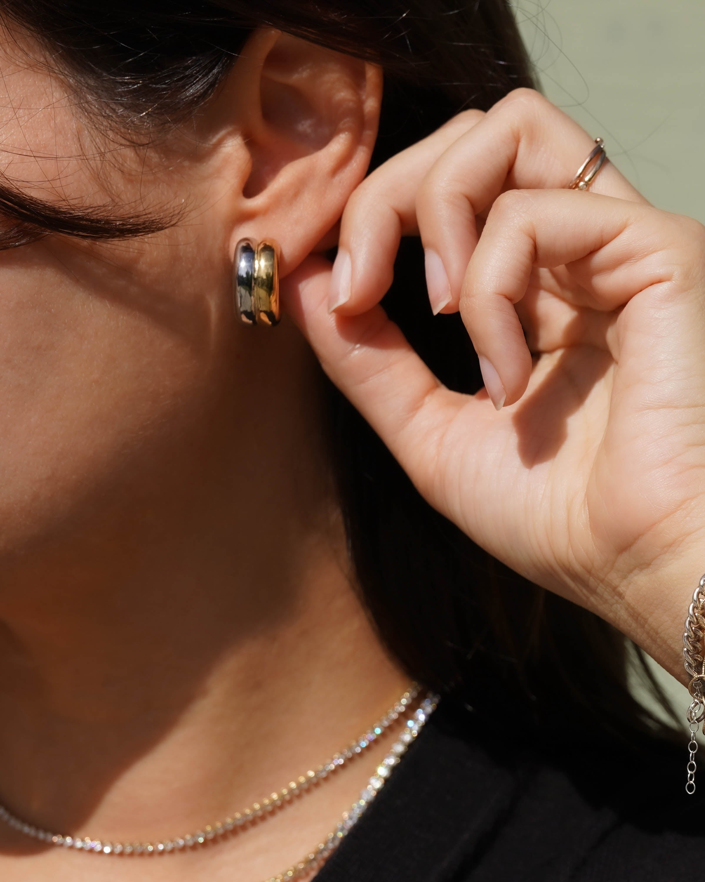 Blunt Mixed Earrings