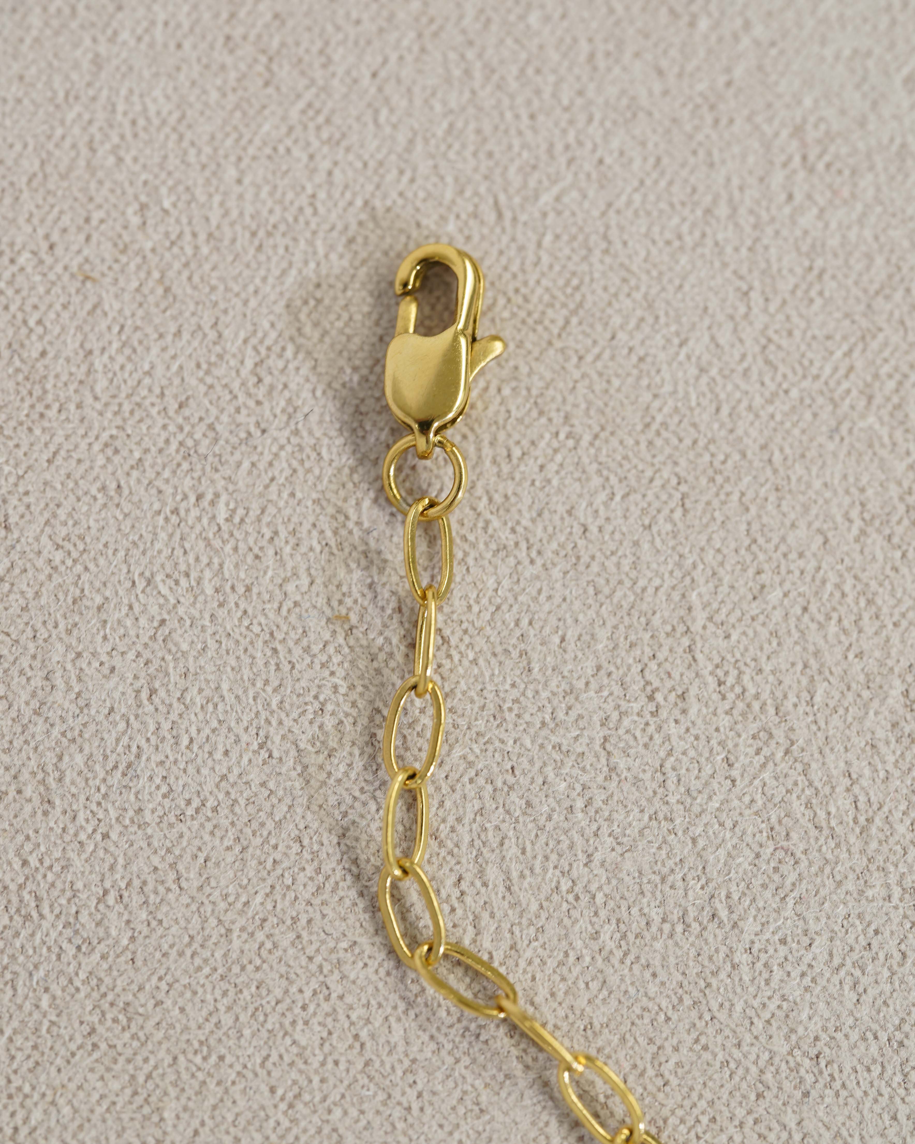 Chain and lobster clasp closure detail
