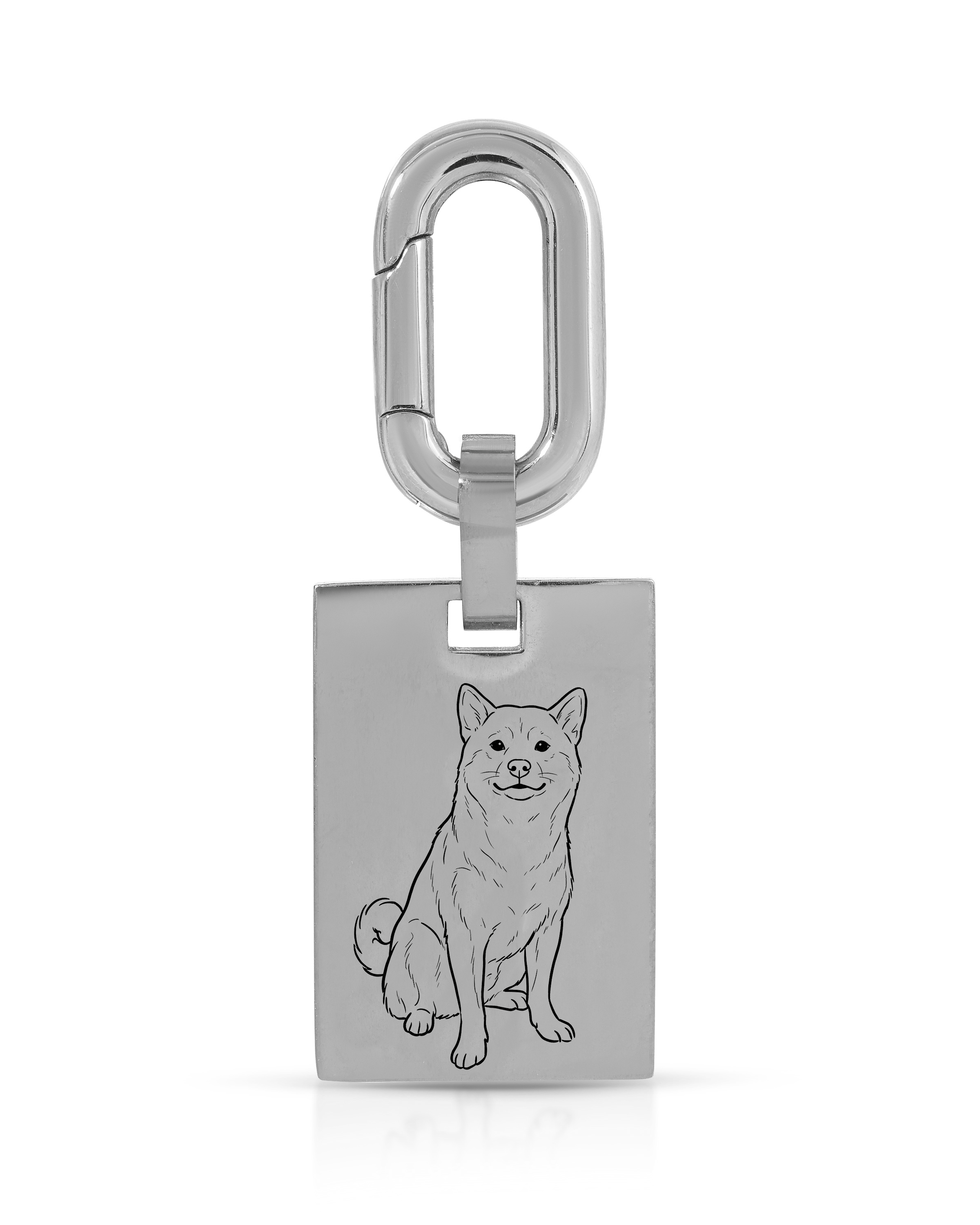 Pet Bag Charm / Keychain - Large Rectangle