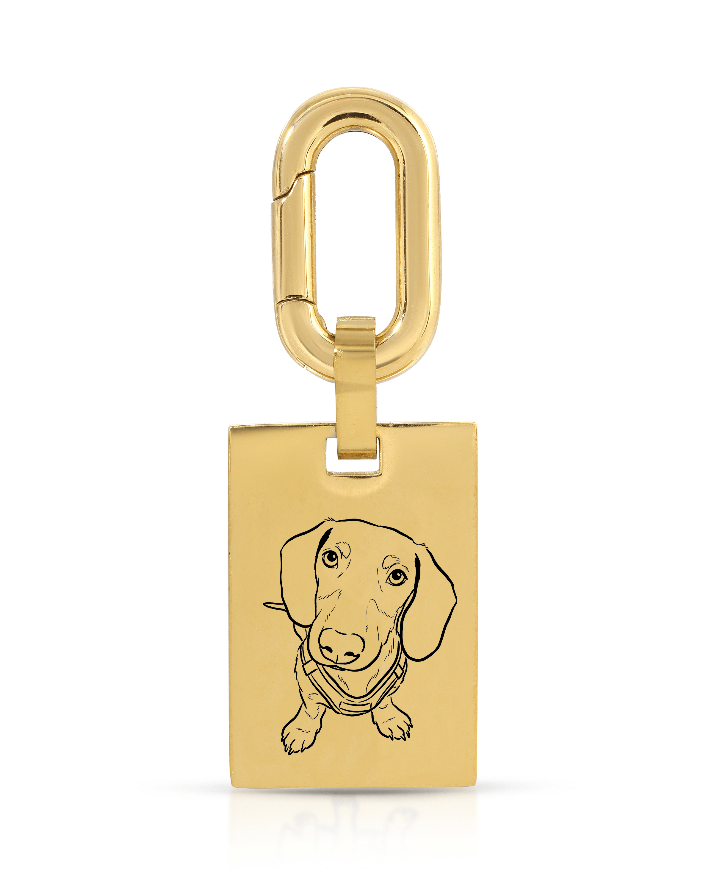 Pet Bag Charm / Keychain - Large Rectangle