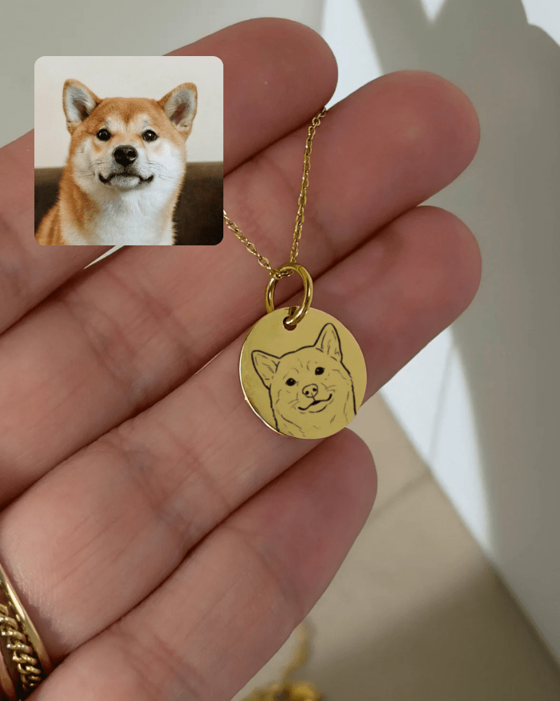 Pet Charm Necklace - Large Medallion