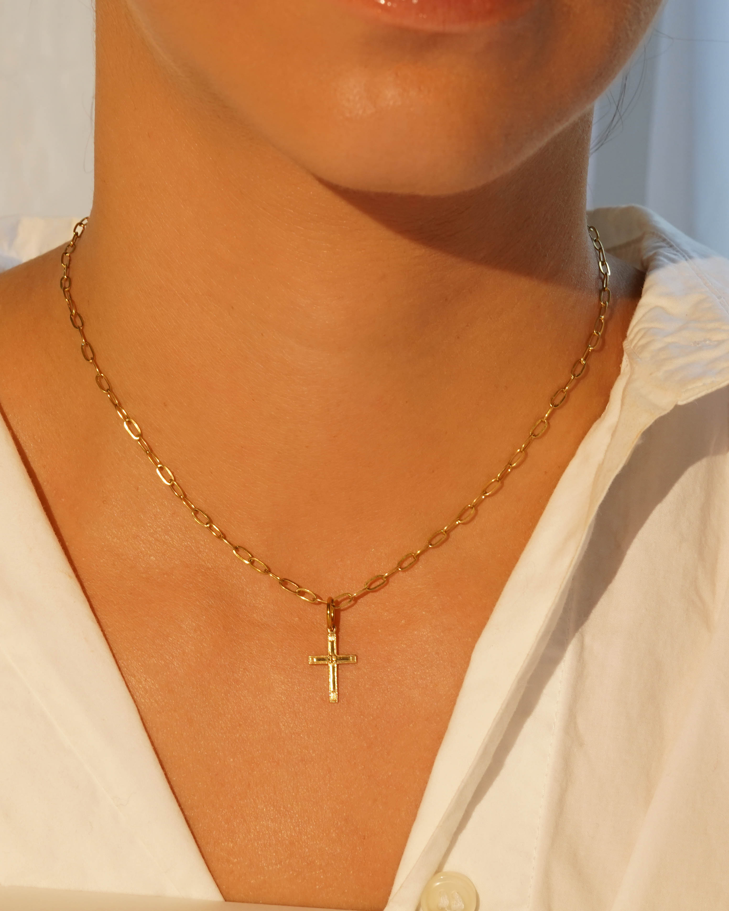 Filigree Cross Charm