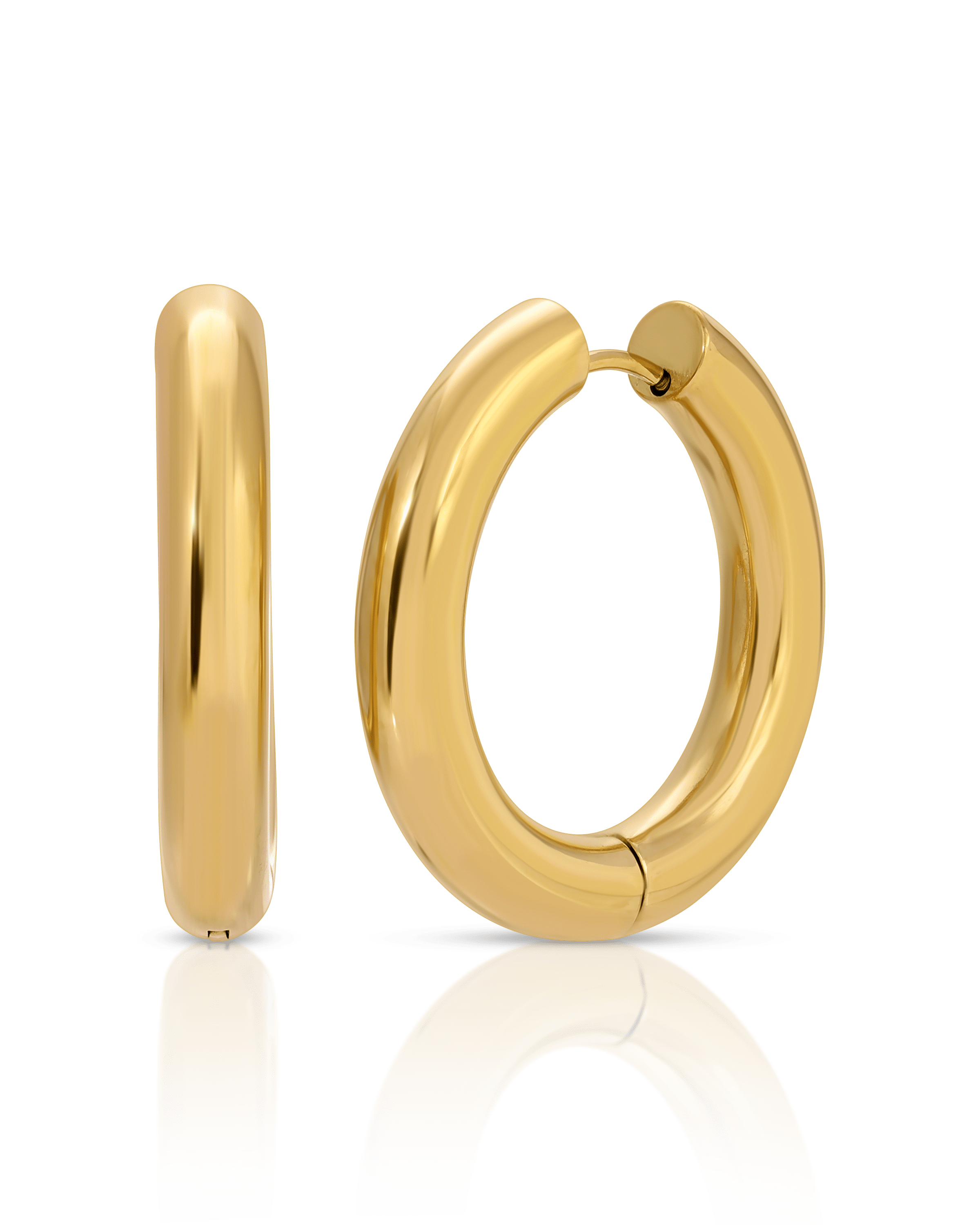 Large Bold Hoop Earrings