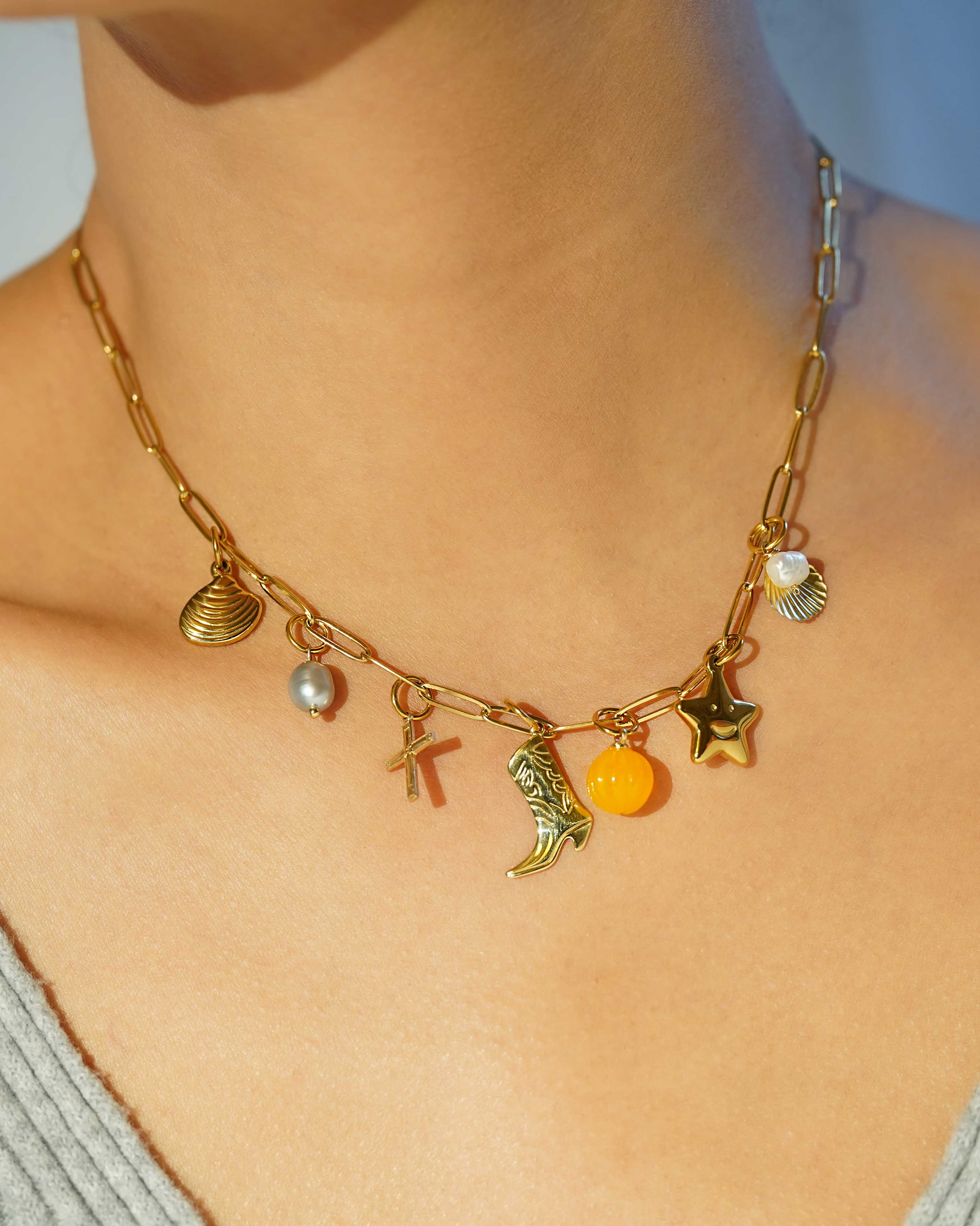 Large Flat Link Necklace