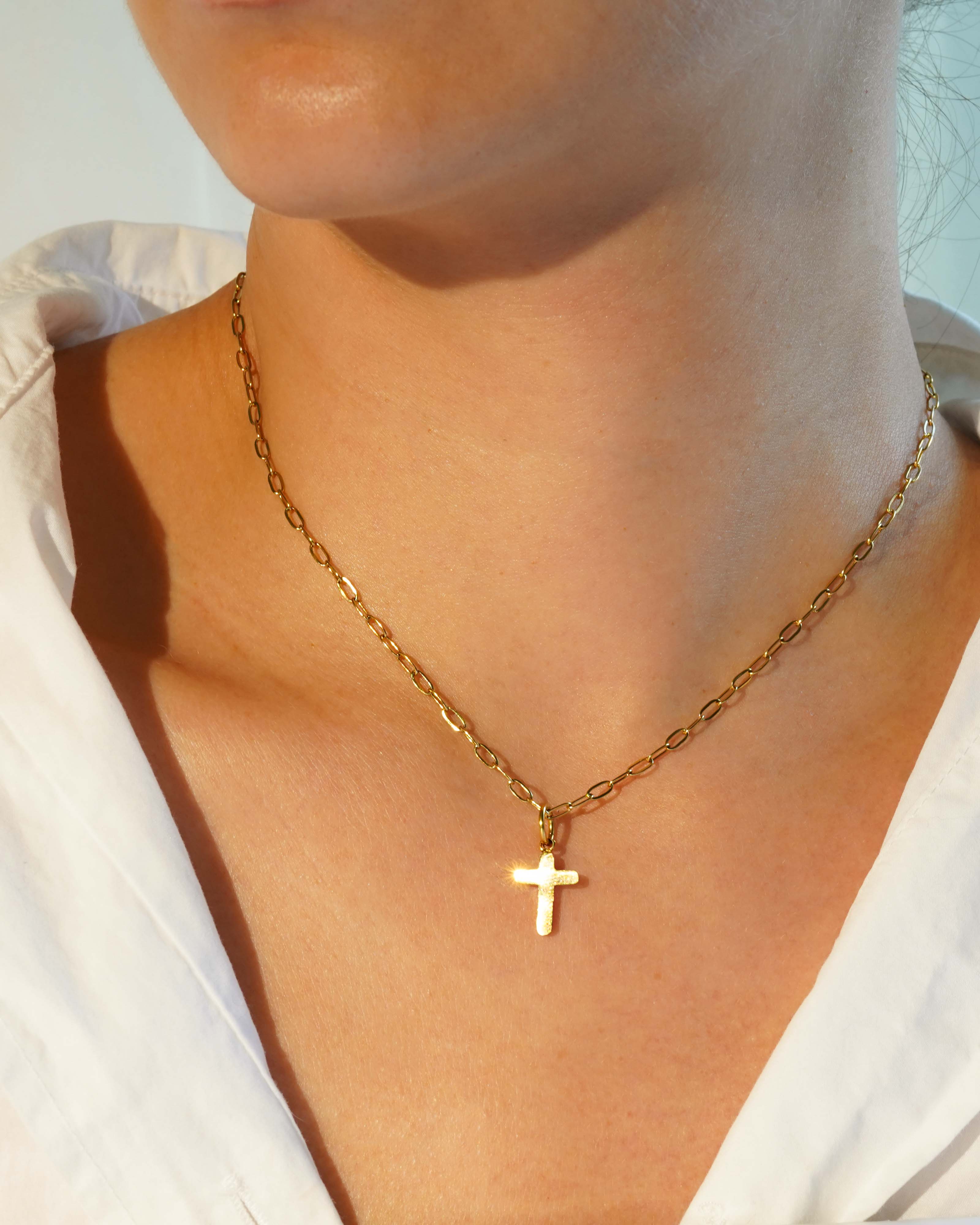 Minimalist Cross Charm
