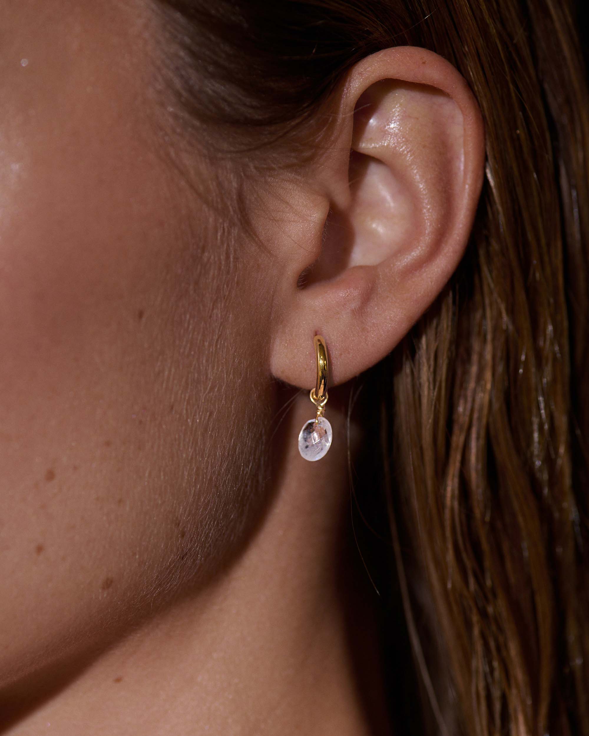 Northwich Moss Amethyst Hoops