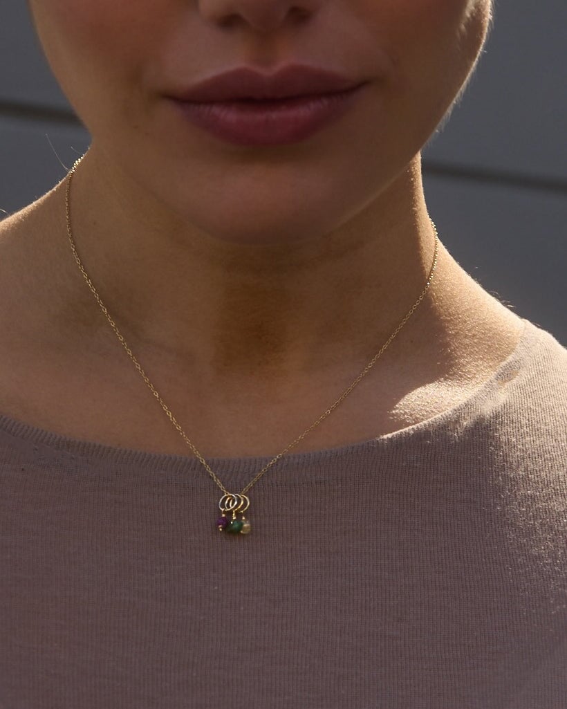 One Love Birthstone Necklace