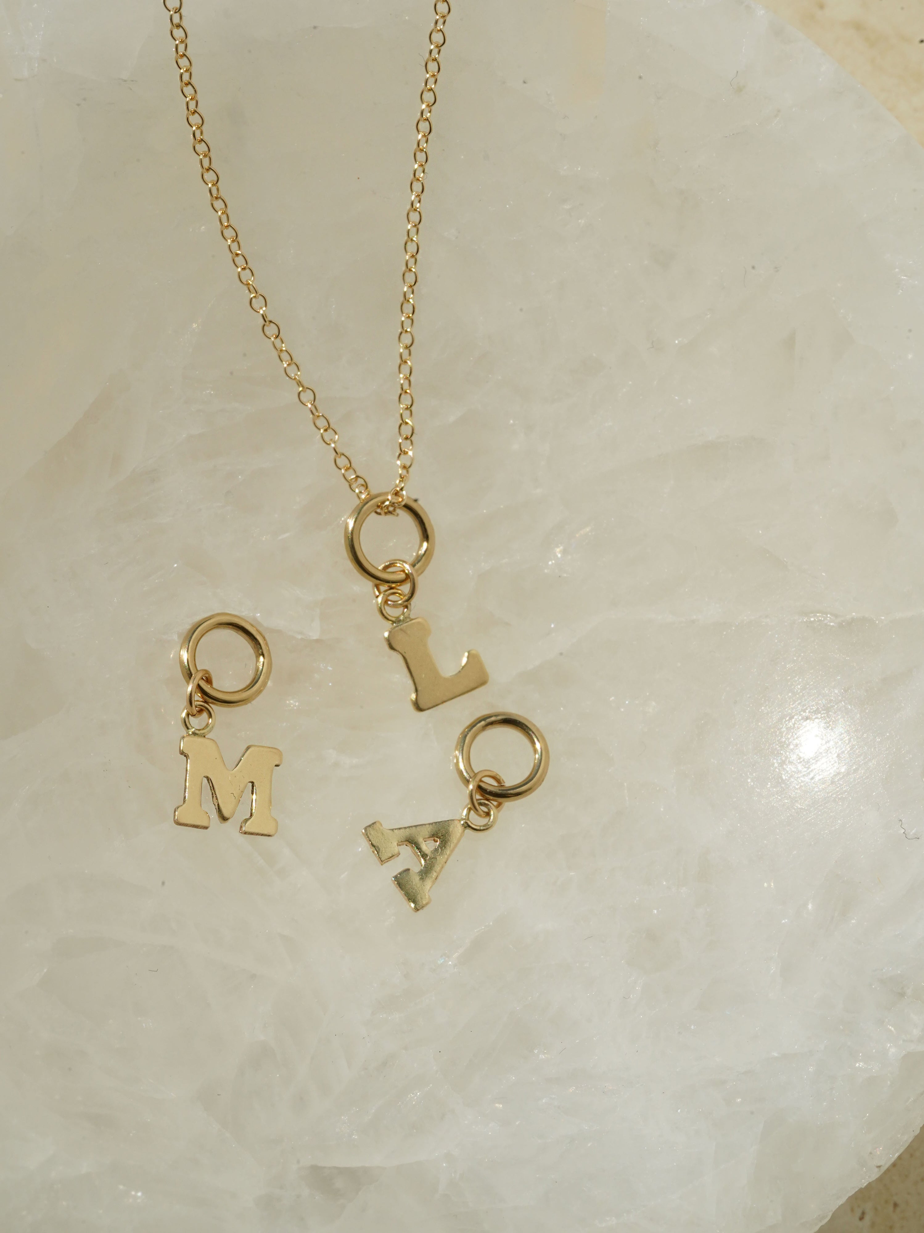 One Love Letter M Charm