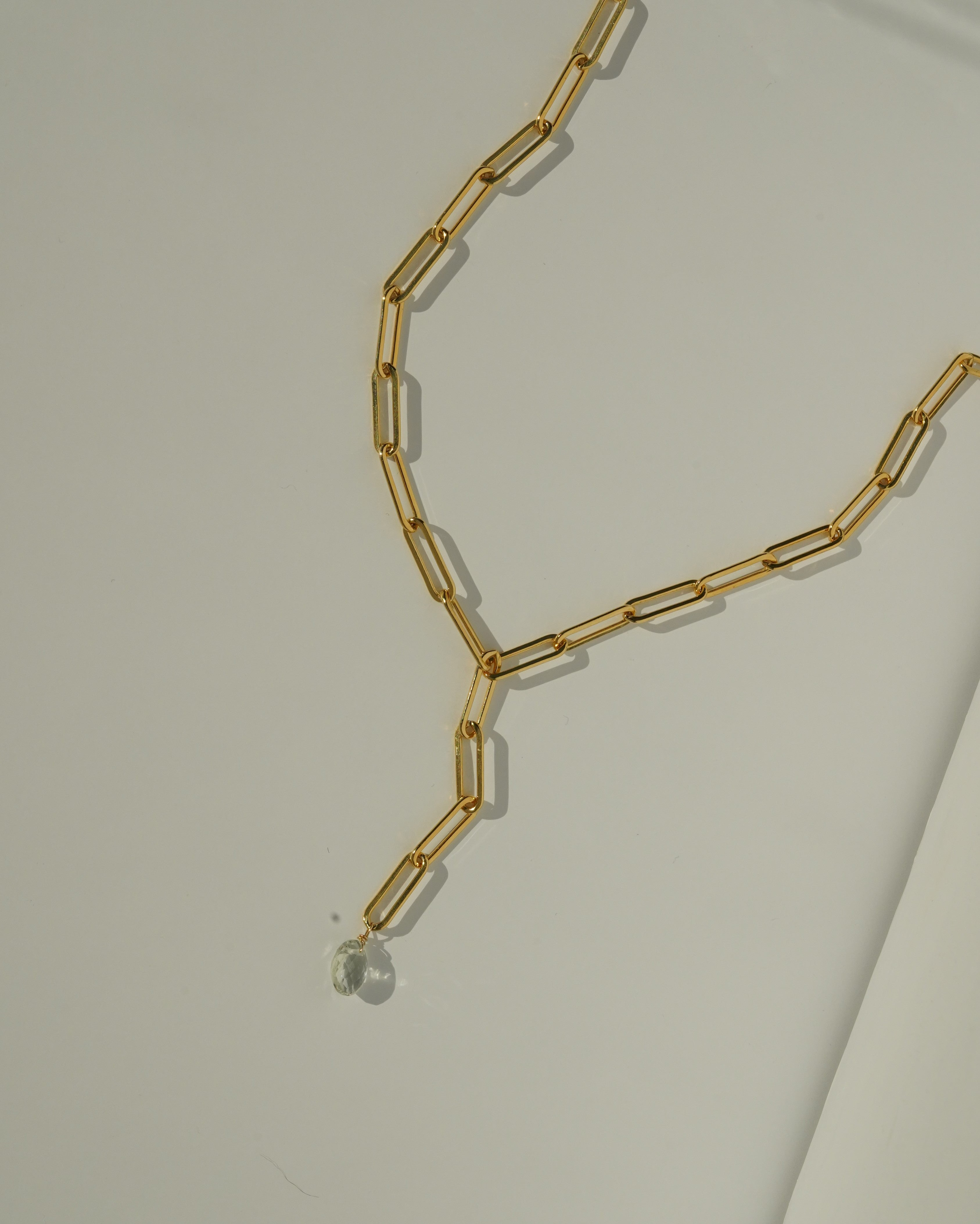 Peryn Moss Amethyst Lariat Necklace