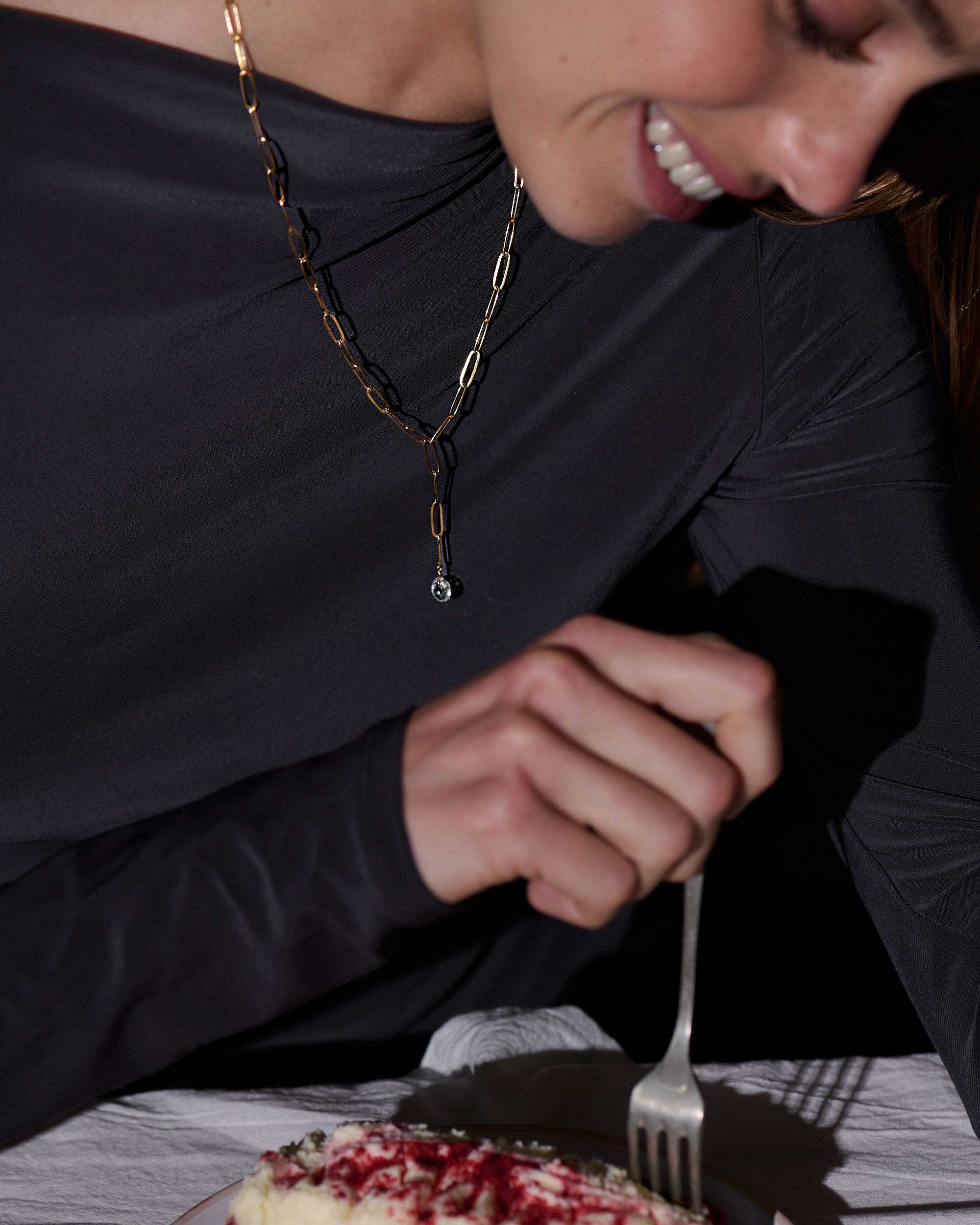 Peryn Moss Amethyst Lariat Necklace