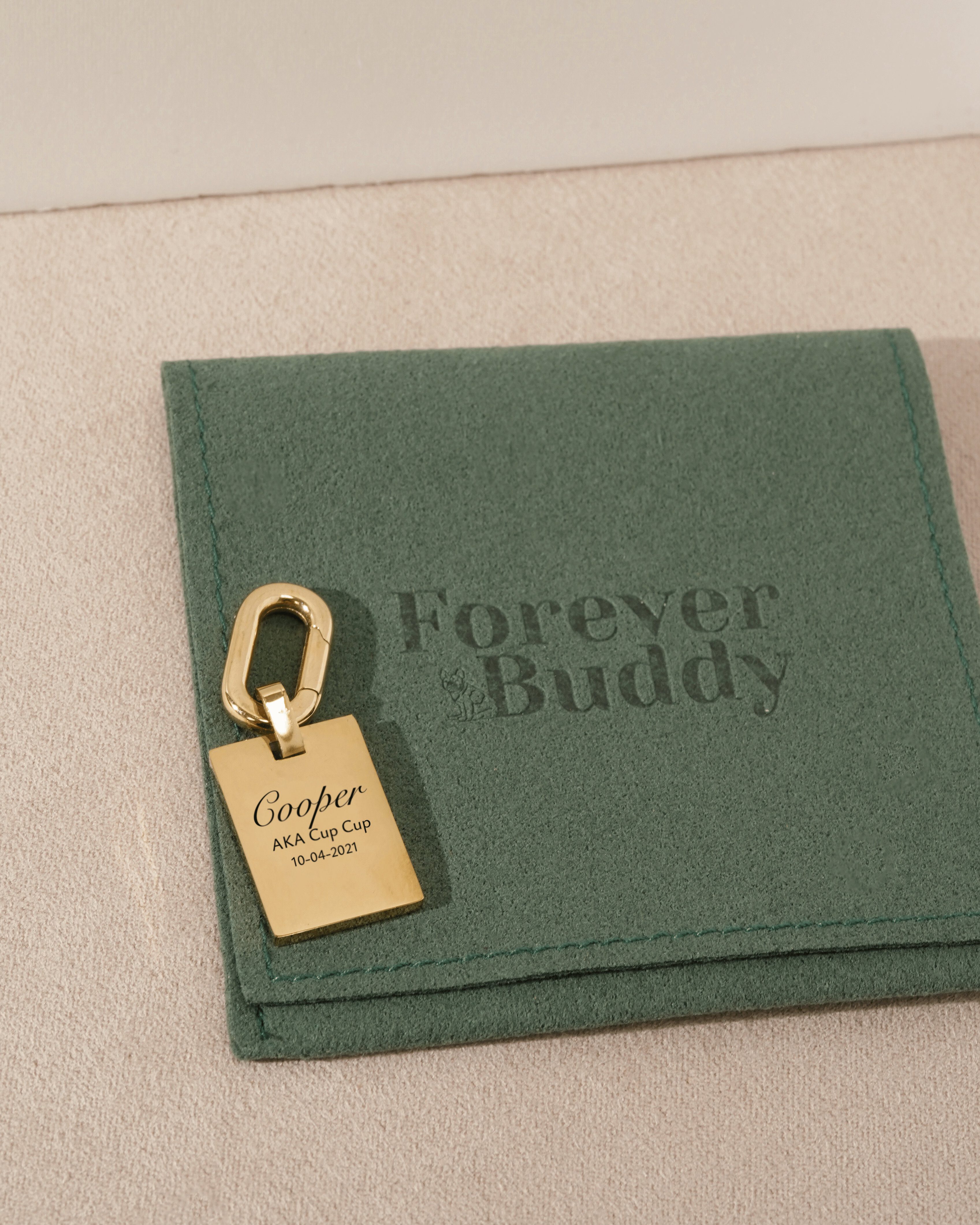 Pet Bag Charm or Keychain Large Rectangle