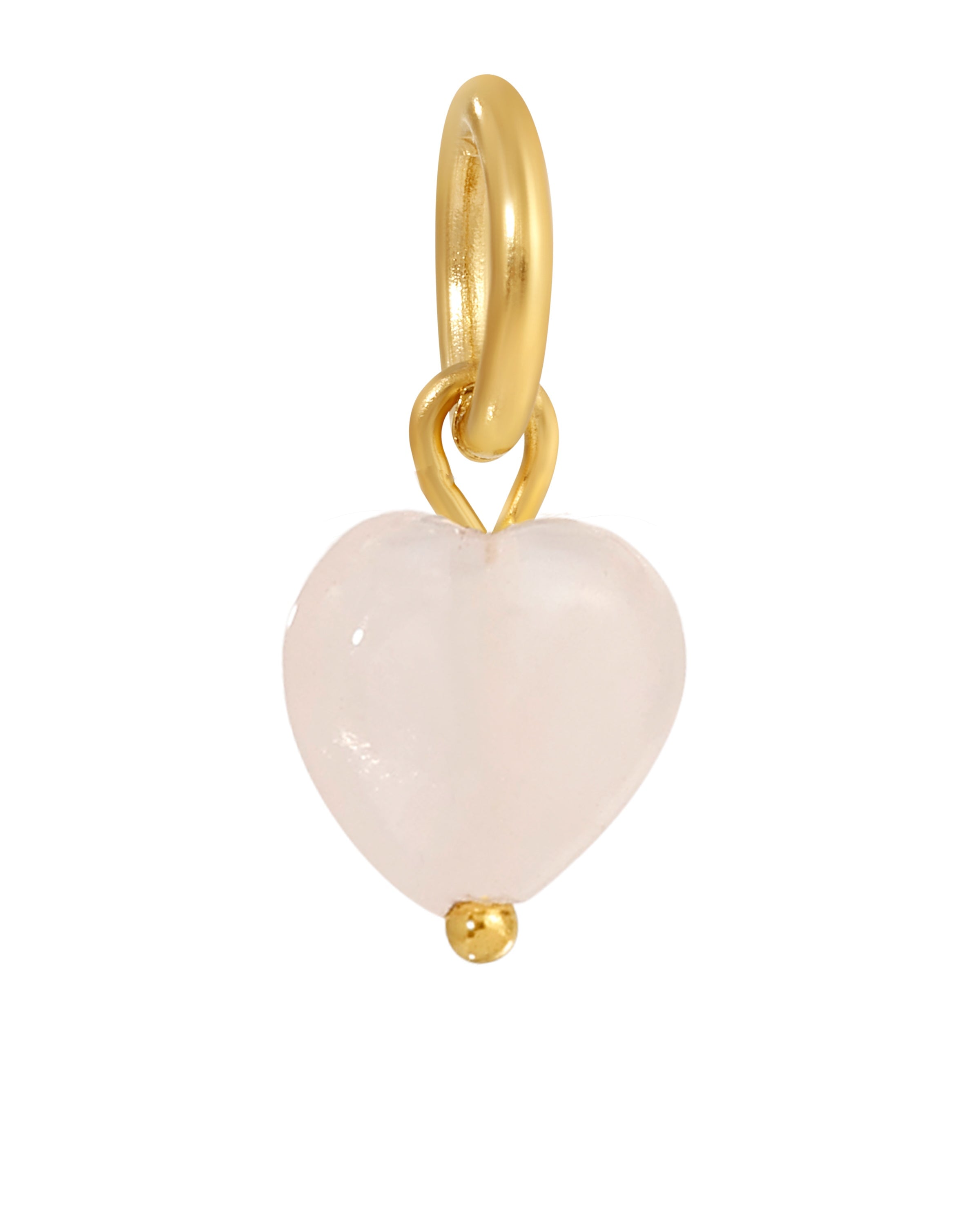 Rose Quartz Heart Charm