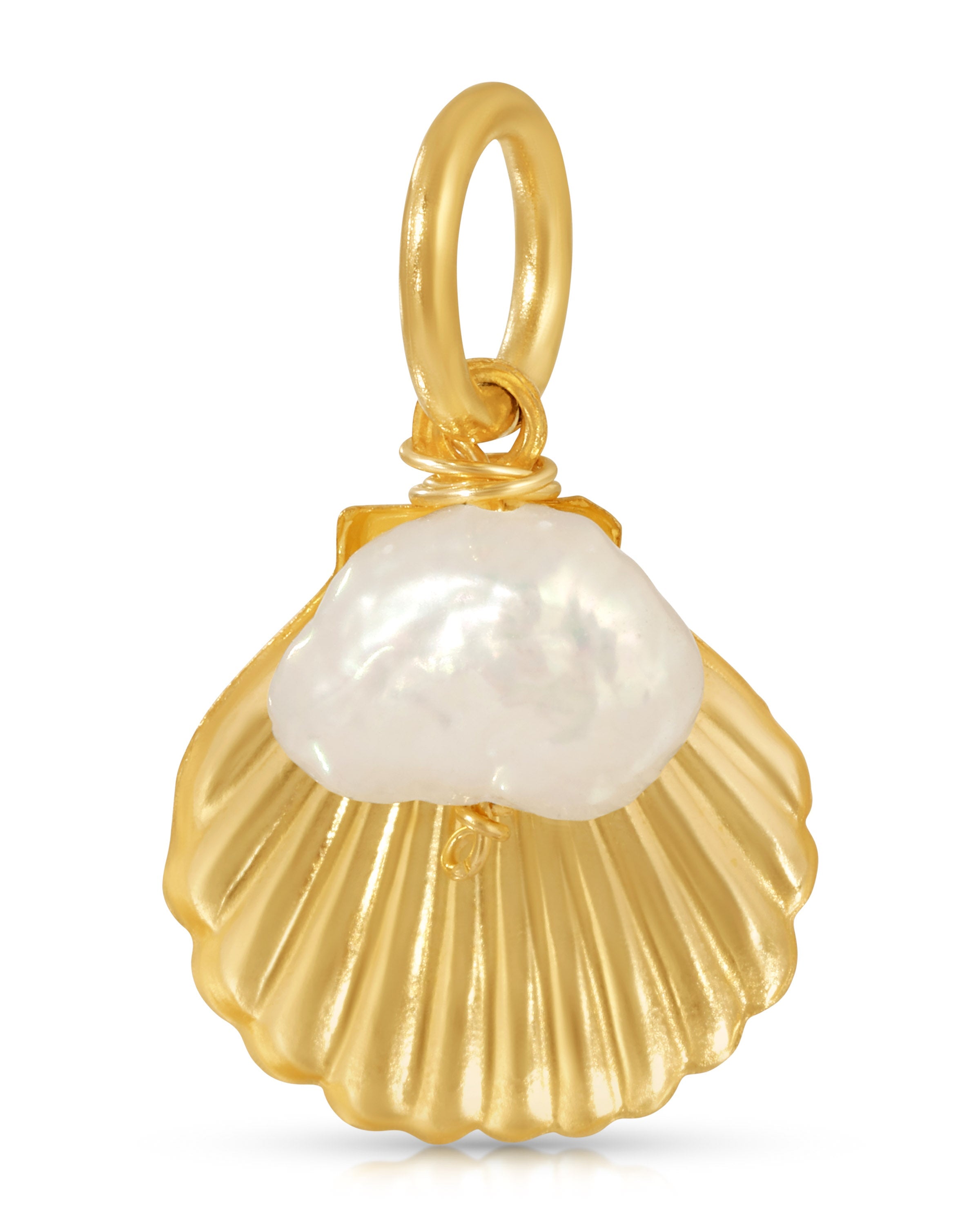 Shell Pearl Charm