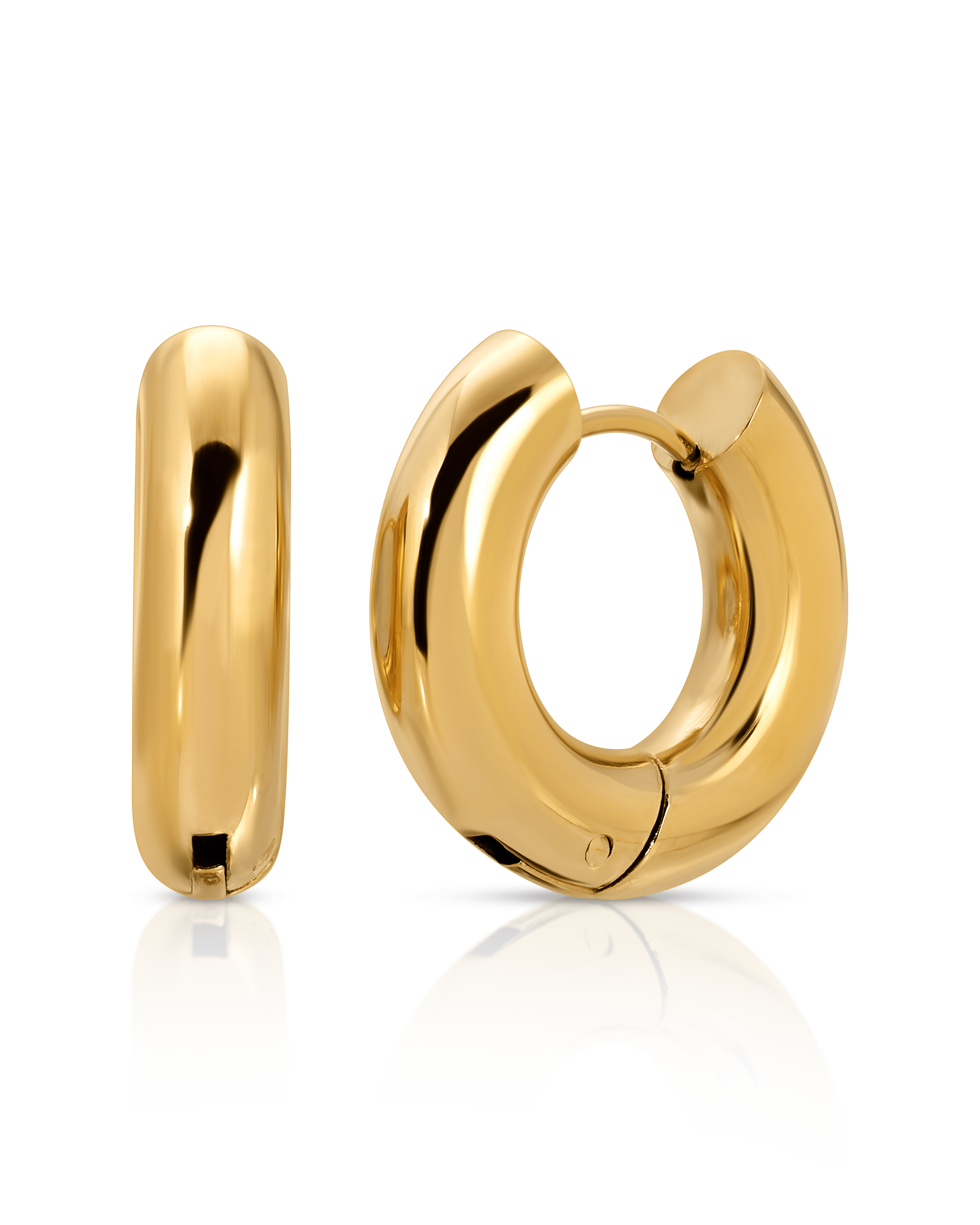 Small Bold Hoop Earrings