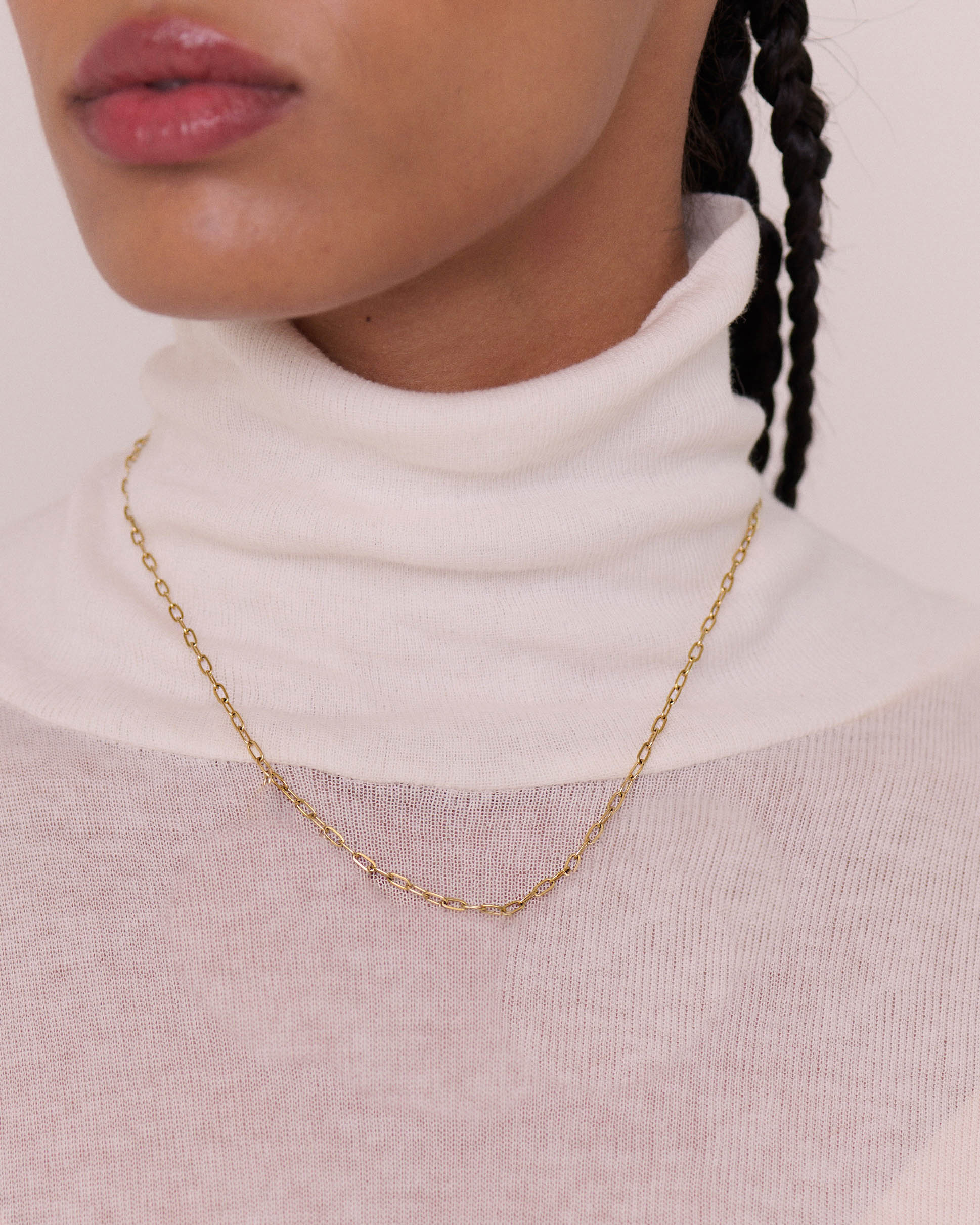 Small Flat Link Necklace