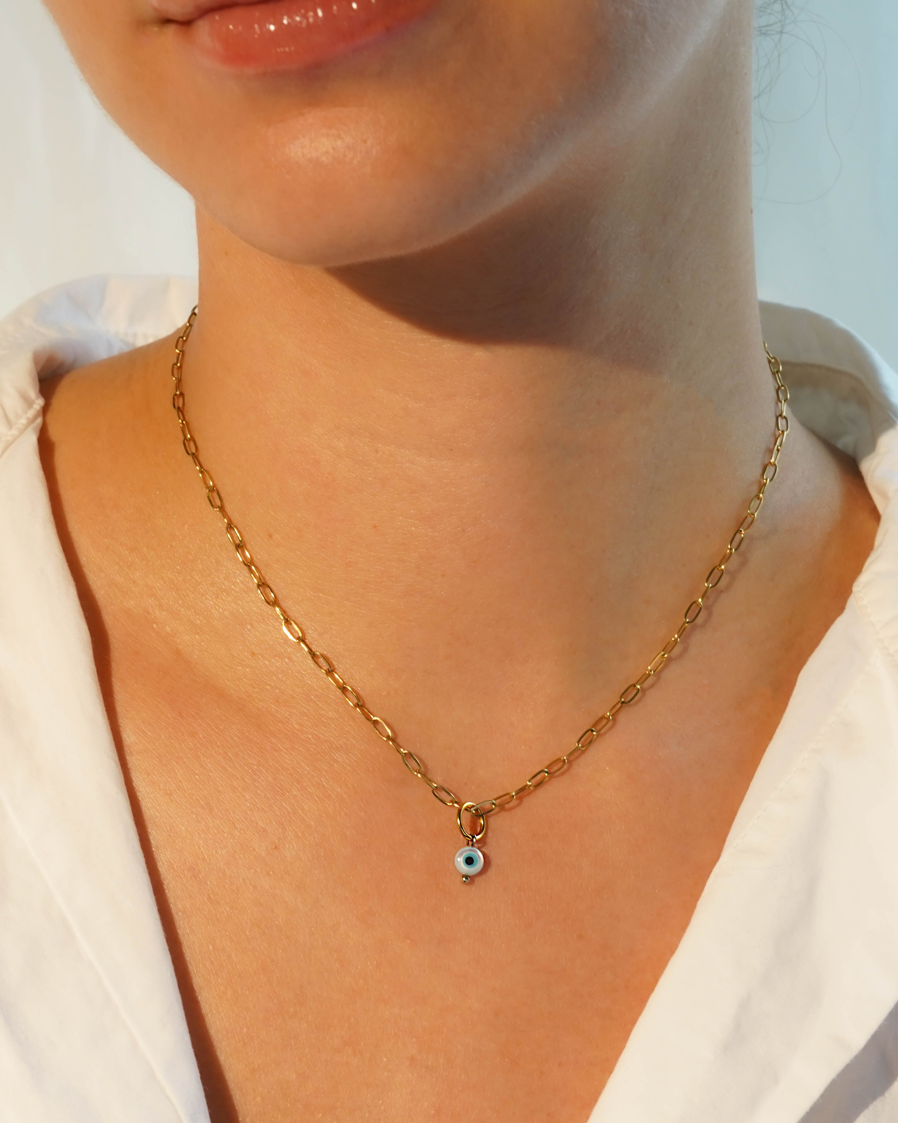 Small Round Evil Eye Charm