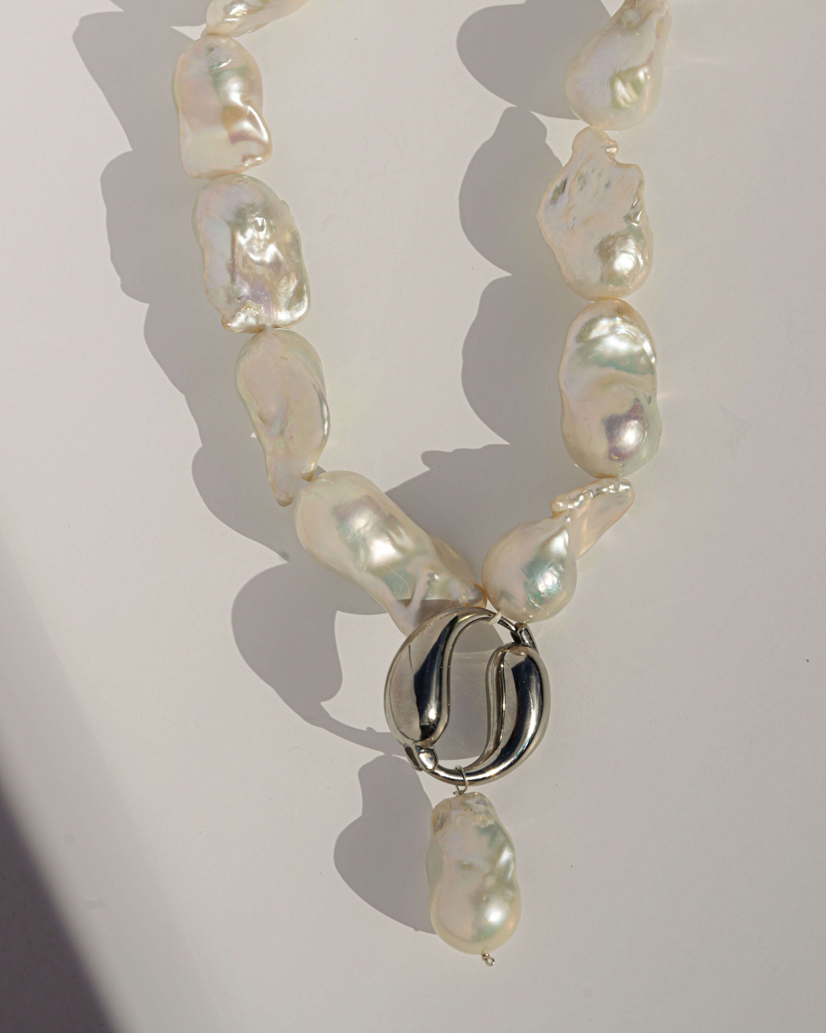 Spiral Pearl Necklace