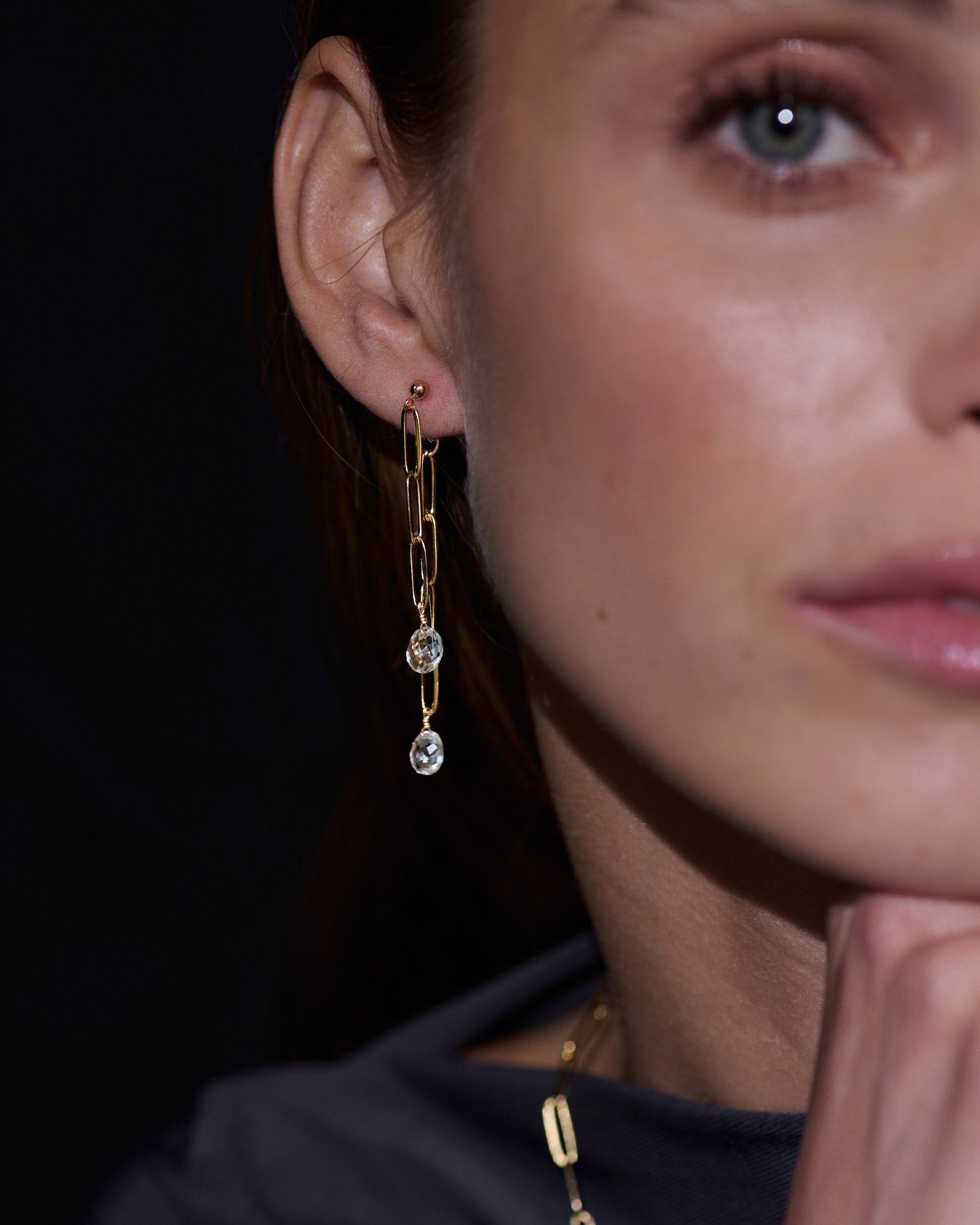 Truro Moss Amethyst Earrings