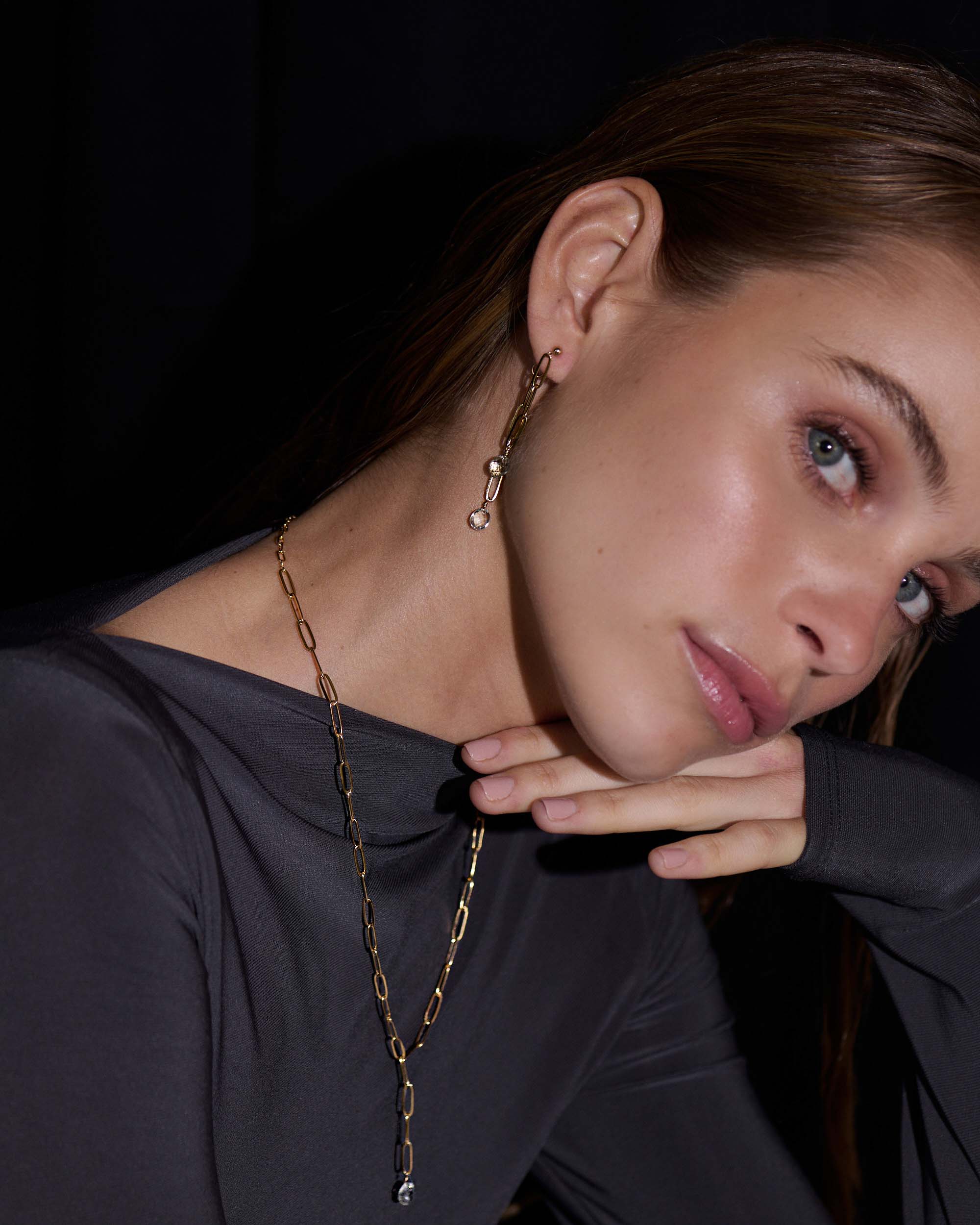 Truro Moss Amethyst Earrings