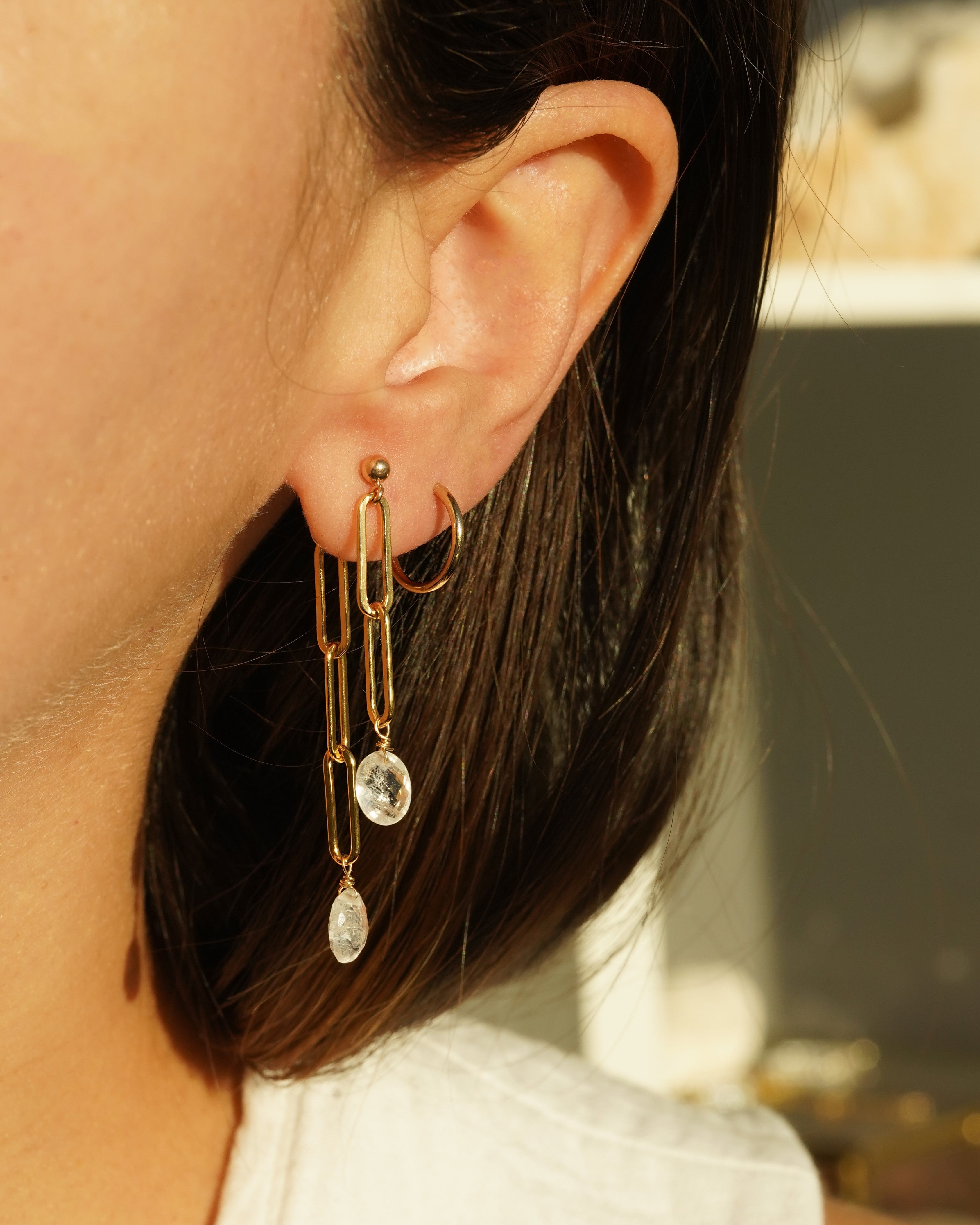 Truro Moss Amethyst Earrings