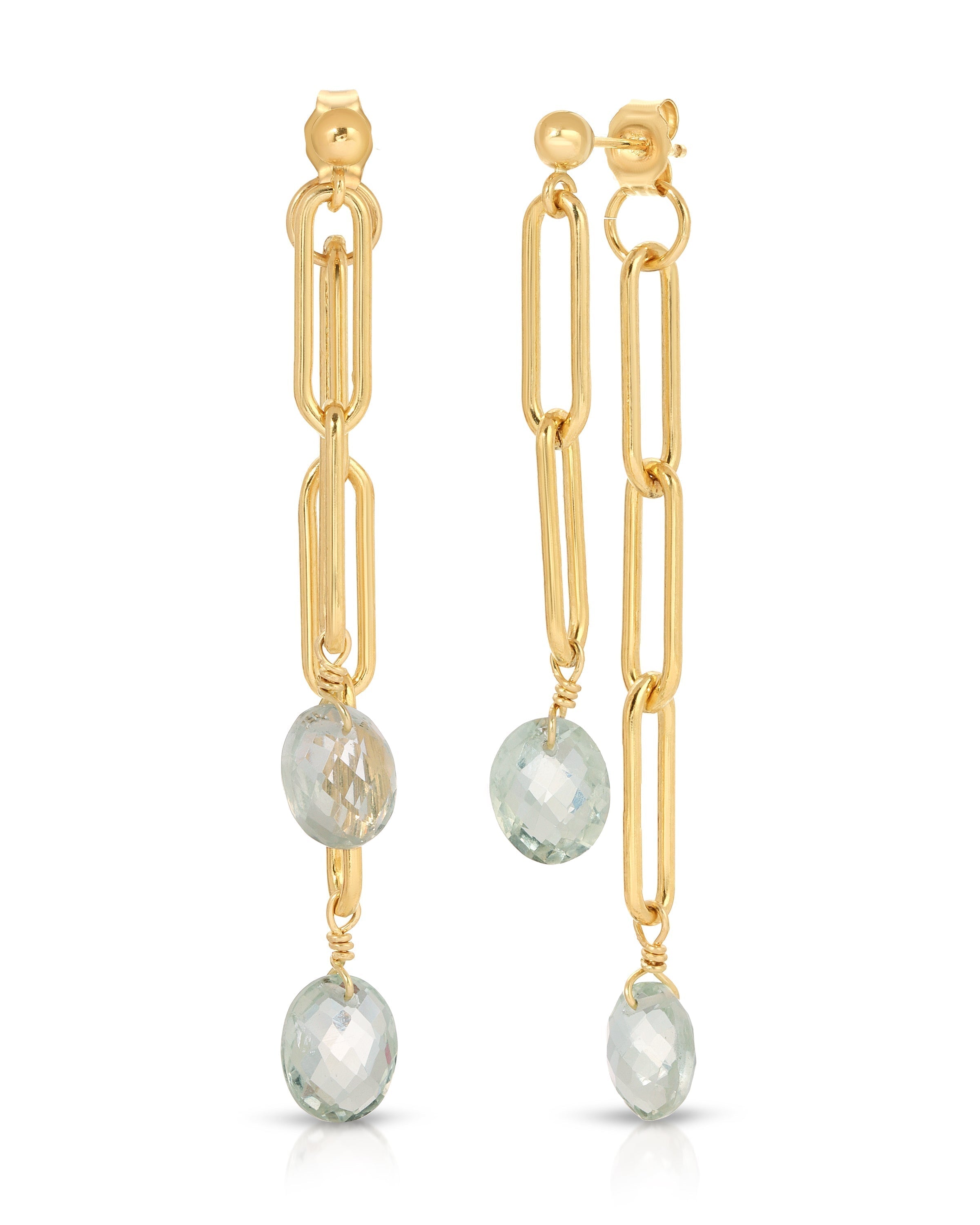 Truro Moss Amethyst Earrings