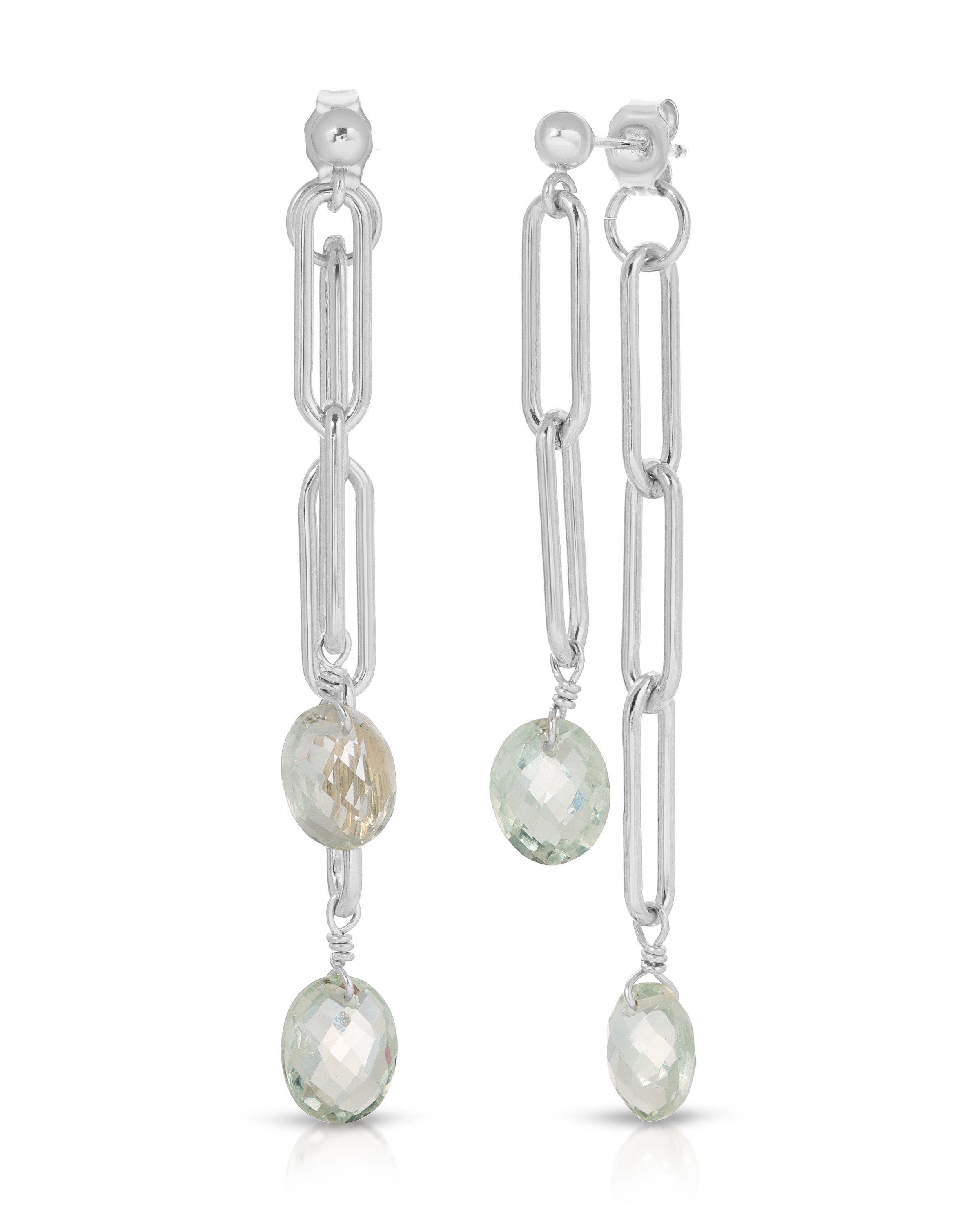 Truro Moss Amethyst Earrings