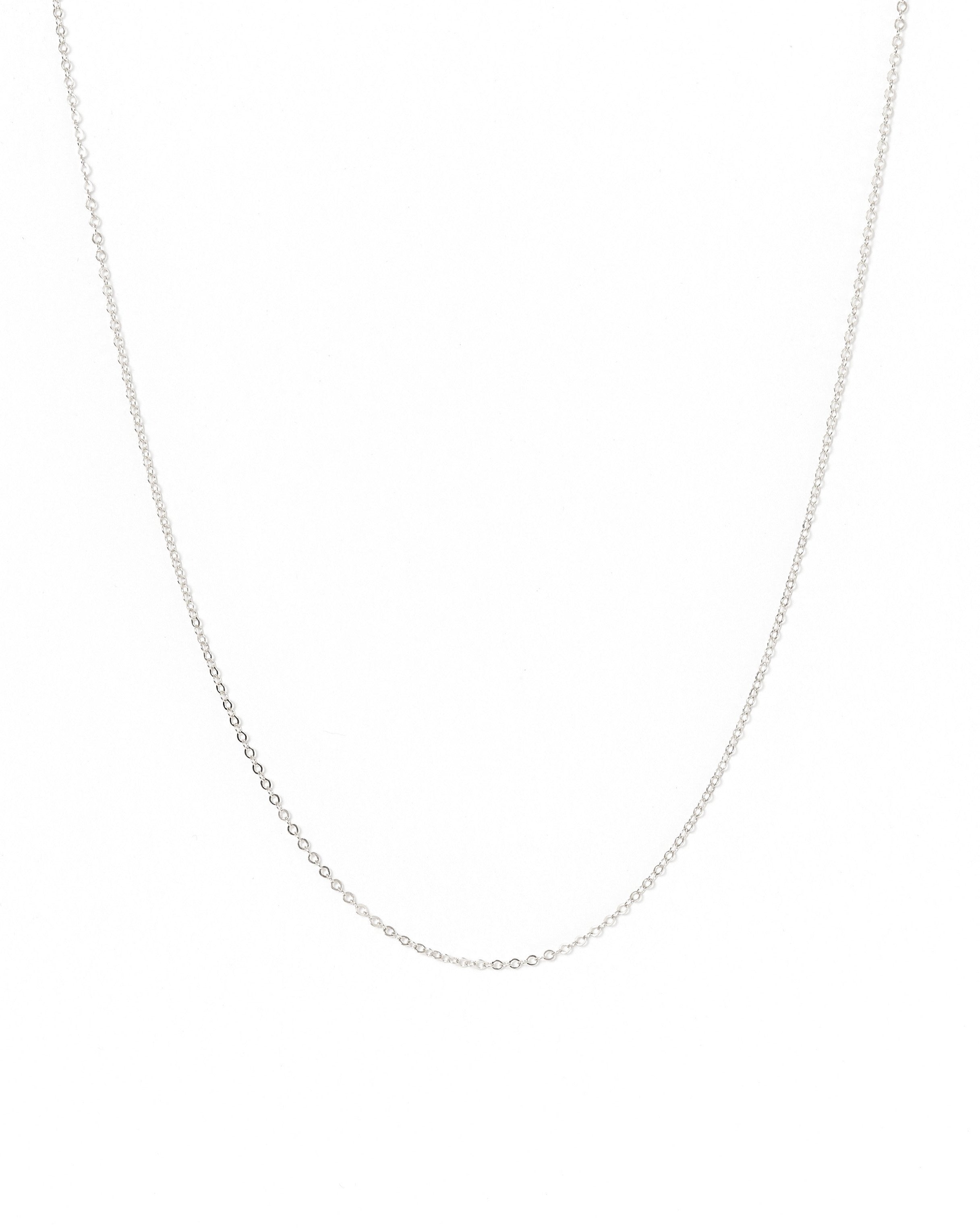 Silver Chain by KOZAKH. A handcrafted minimalist necklace crafted in Sterling Silver, and is available in 4 adjustable lengths.