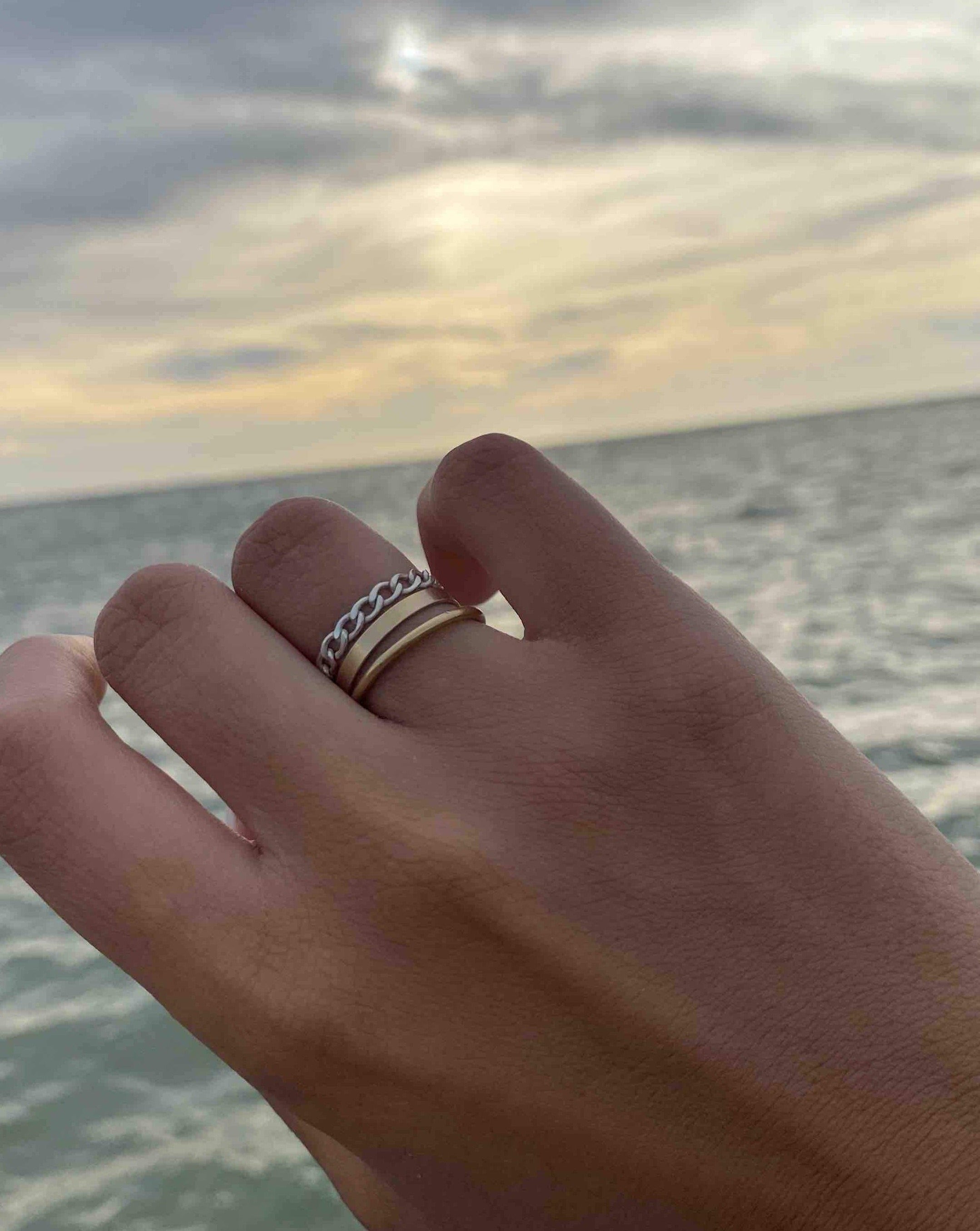 Berkley Ring by KOZAKH. A simple 2mm thick stackable ring crafted in 14K Gold Filled.