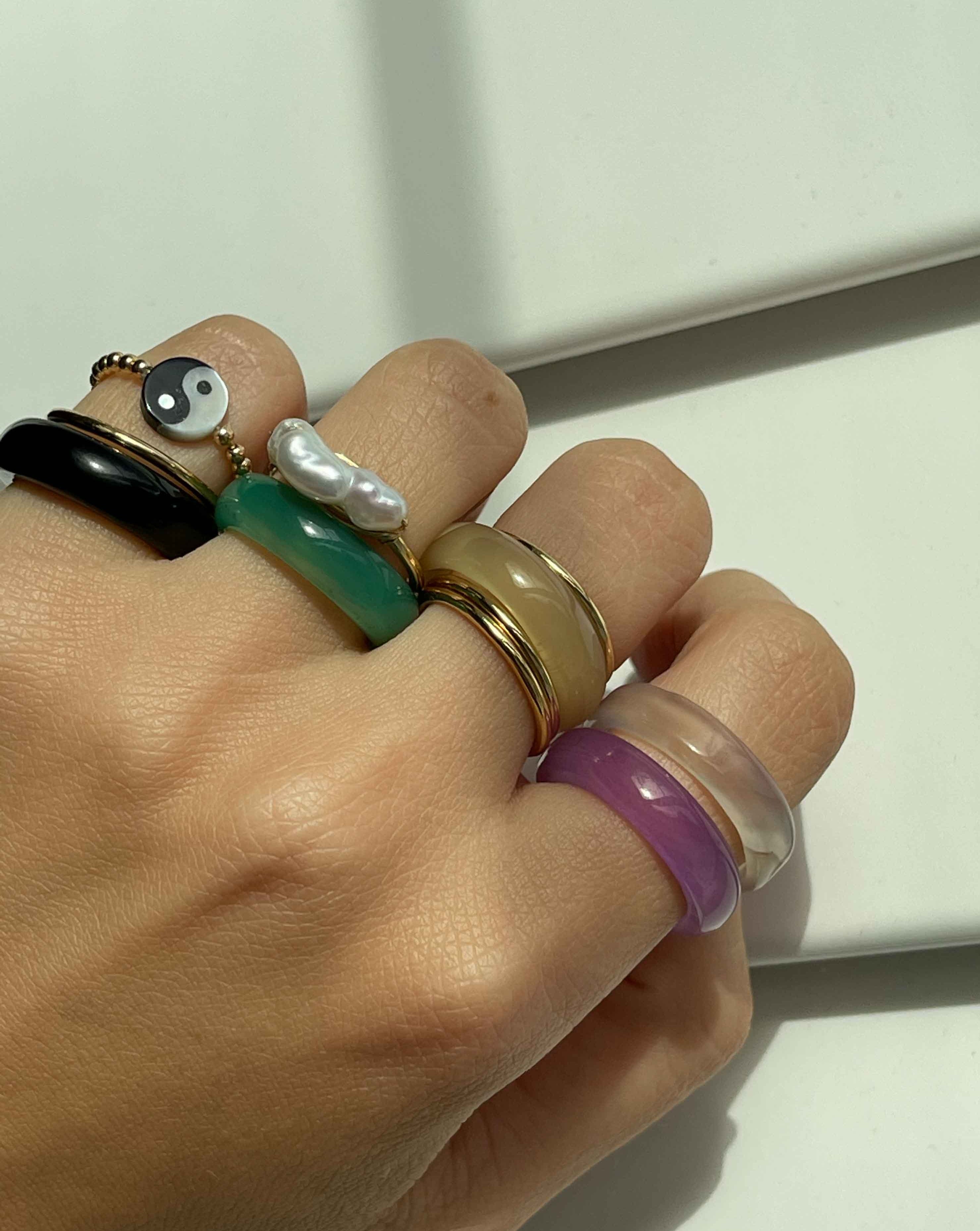 Berkley Ring by KOZAKH. A simple 2mm thick stackable ring crafted in 14K Gold Filled.