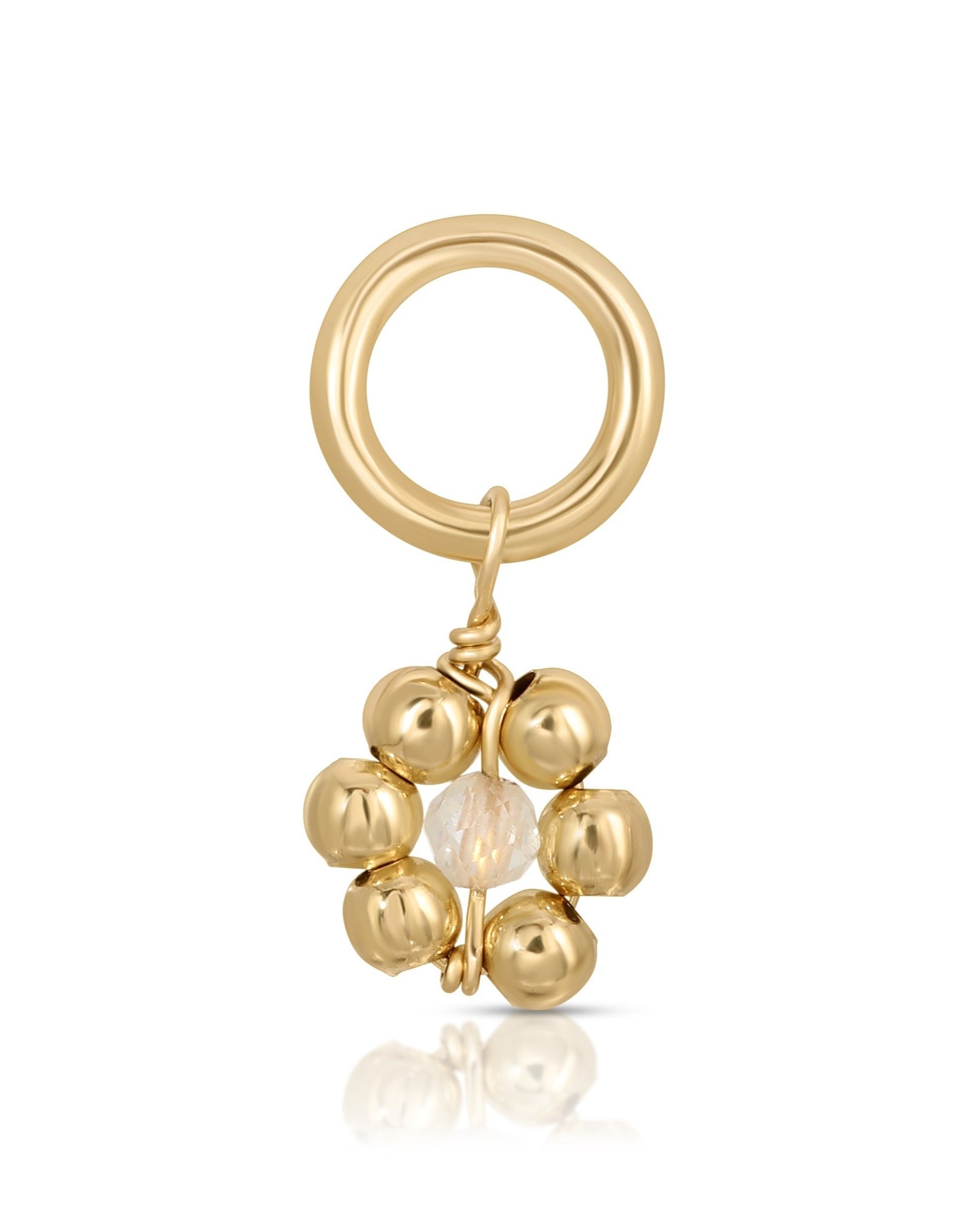 Flowercita April Quartz Charm