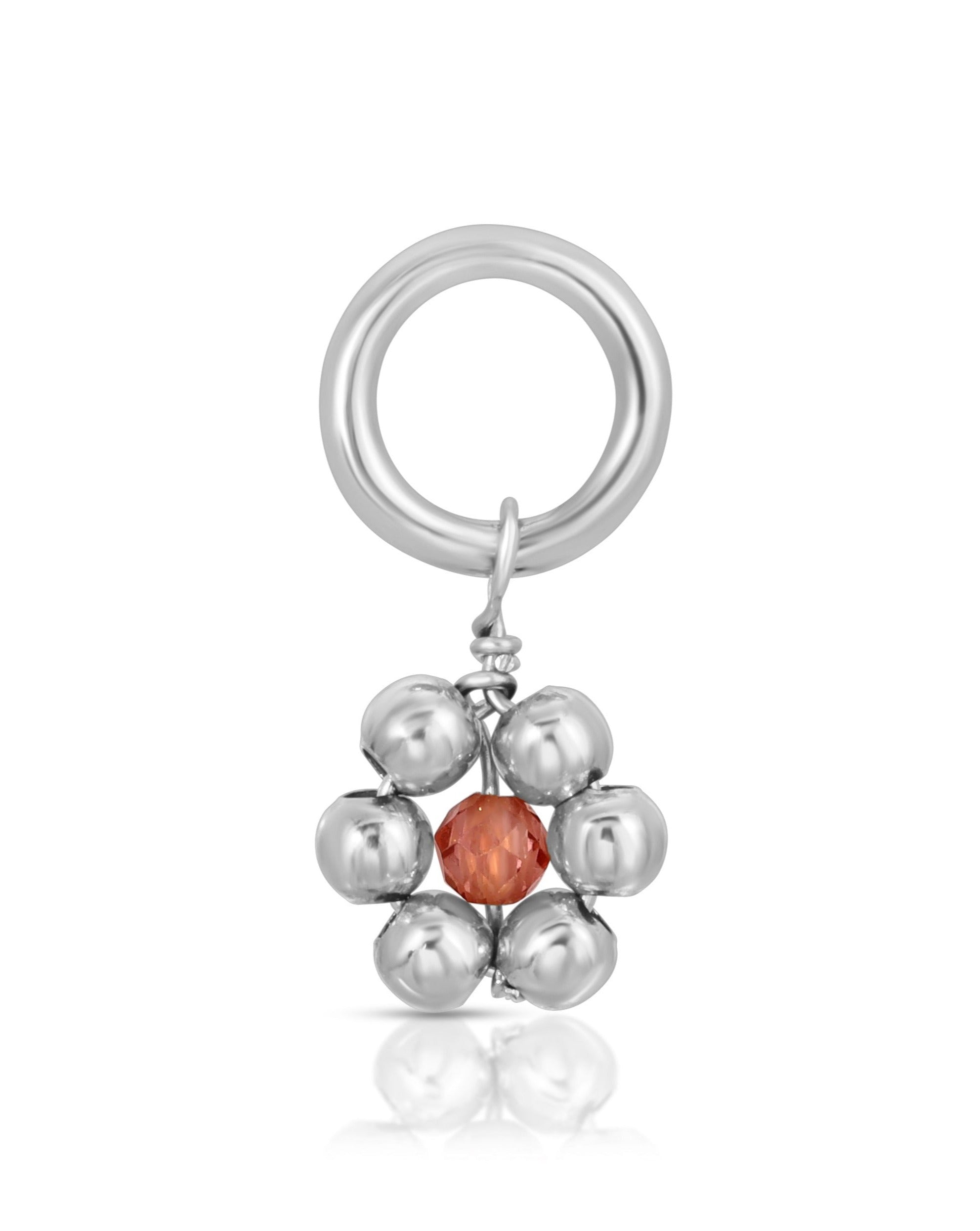 Flowercita January Garnet Charm