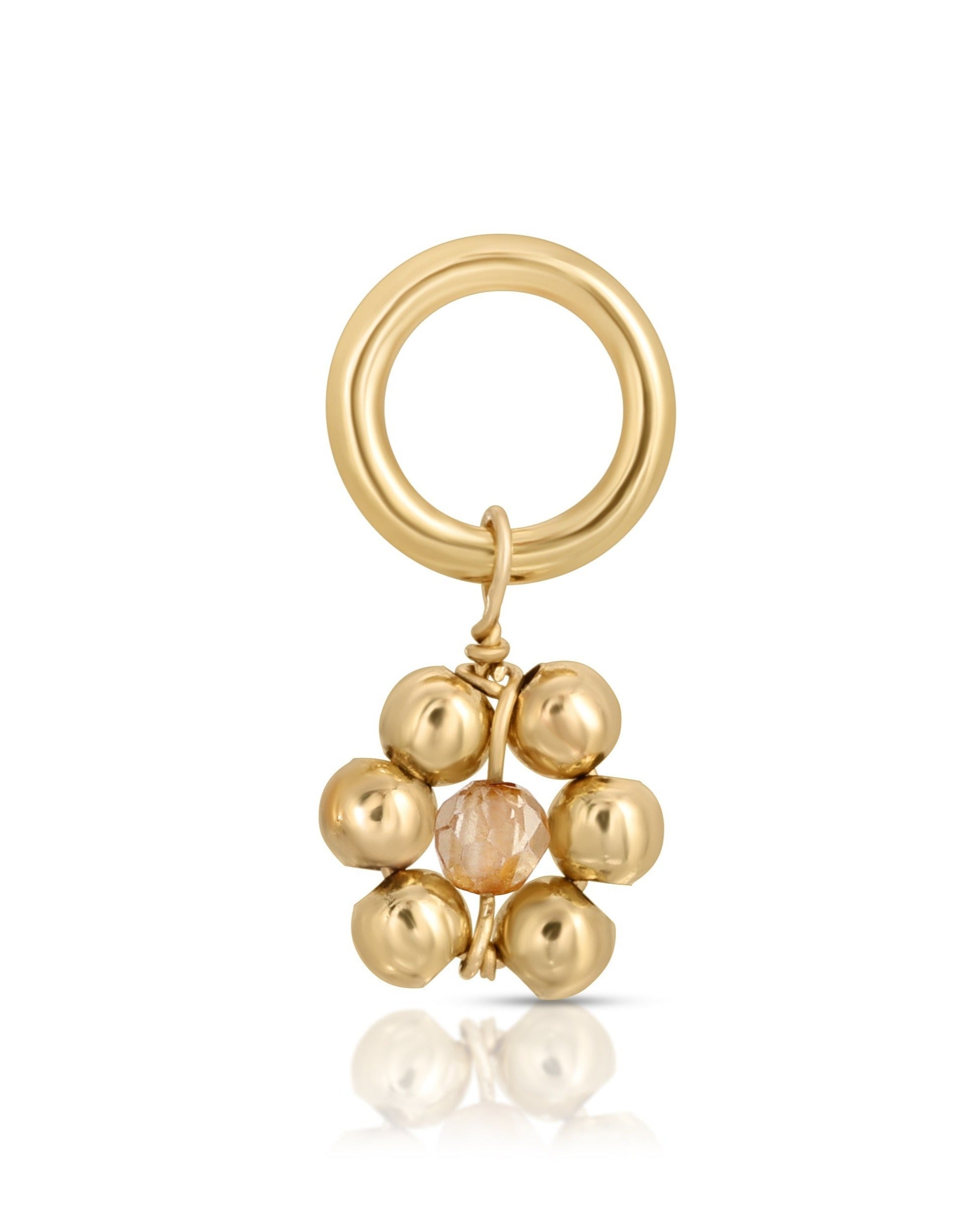 Flowercita November Topaz Charm