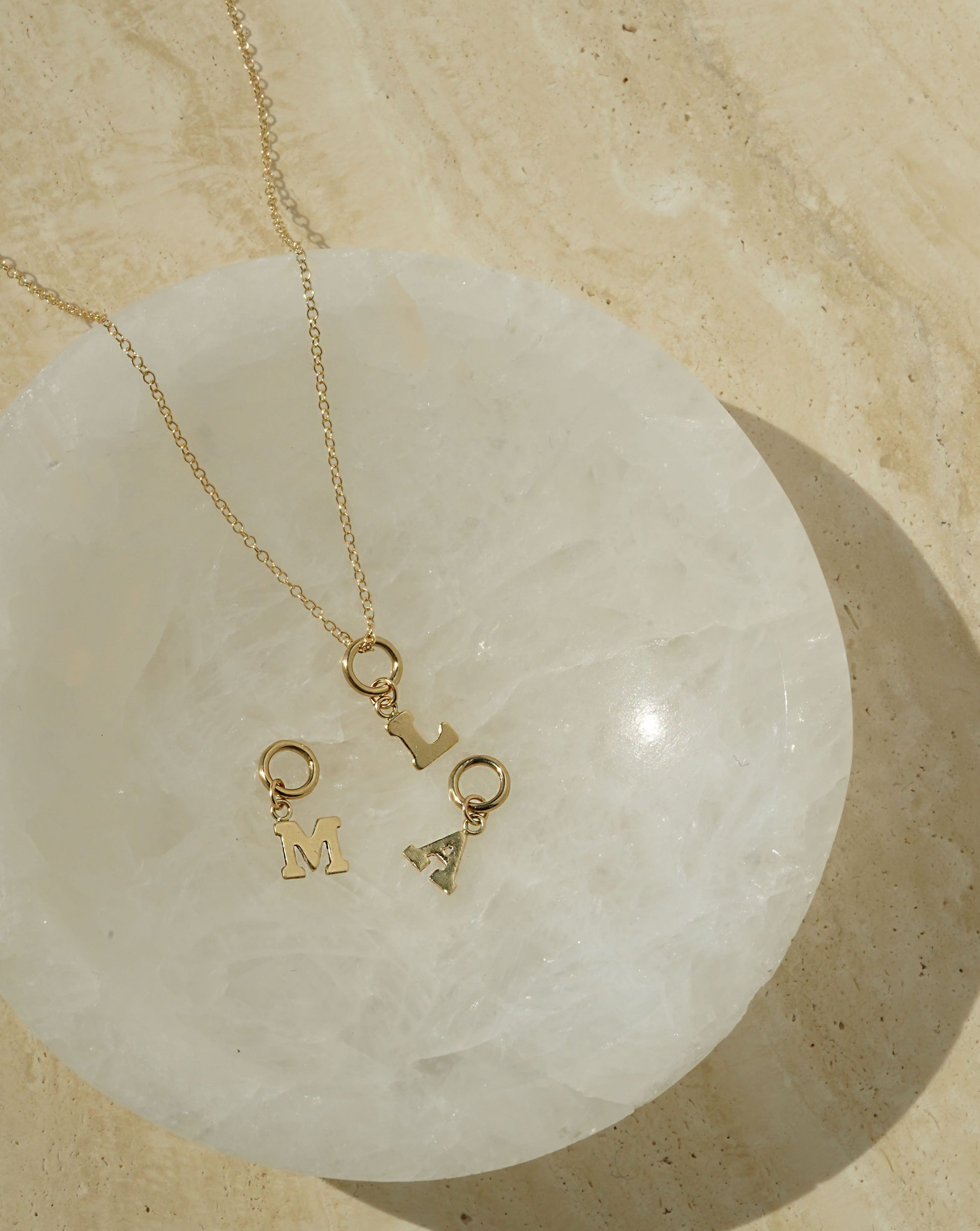 One Love Initial Charms
