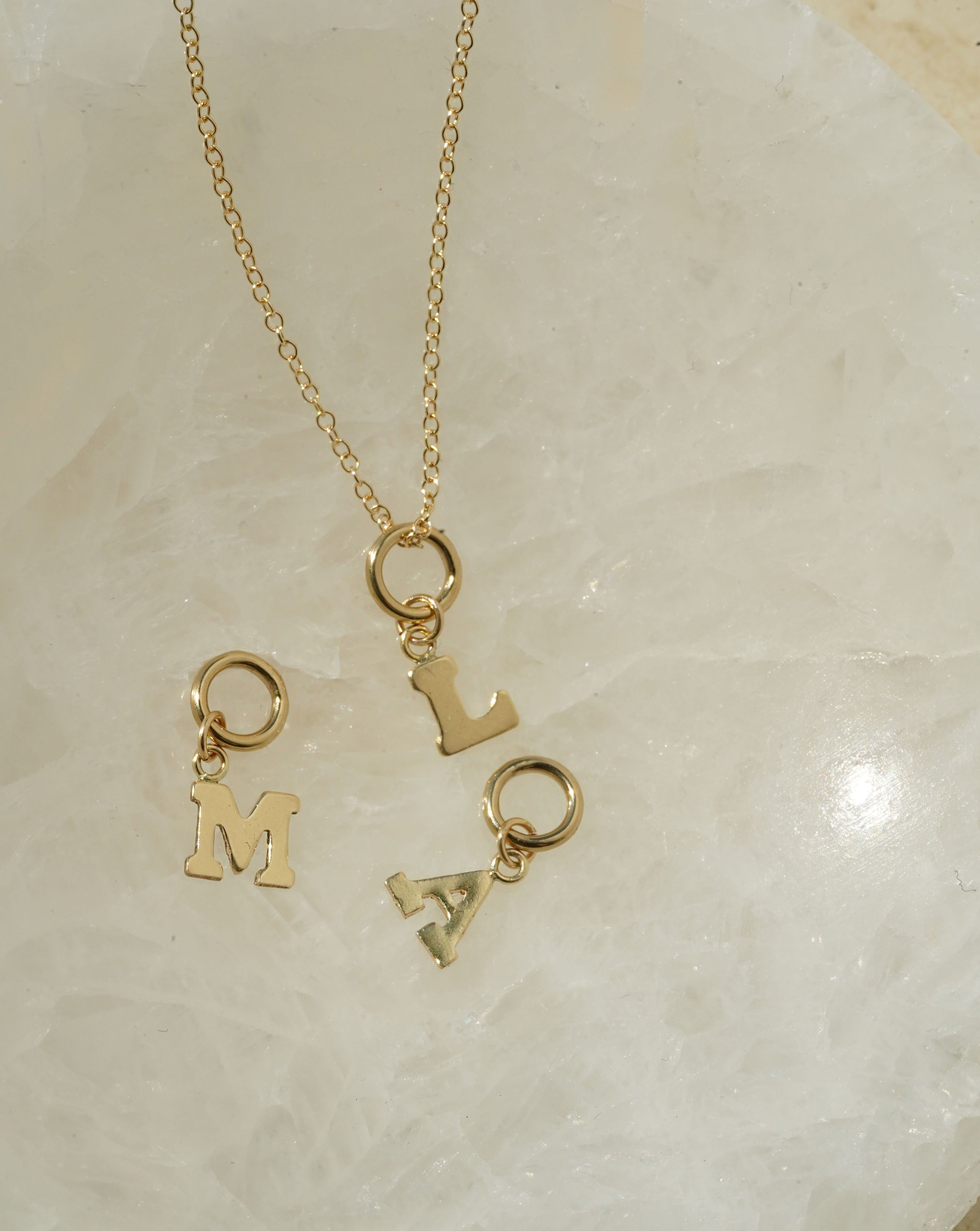 One Love Initial Charms