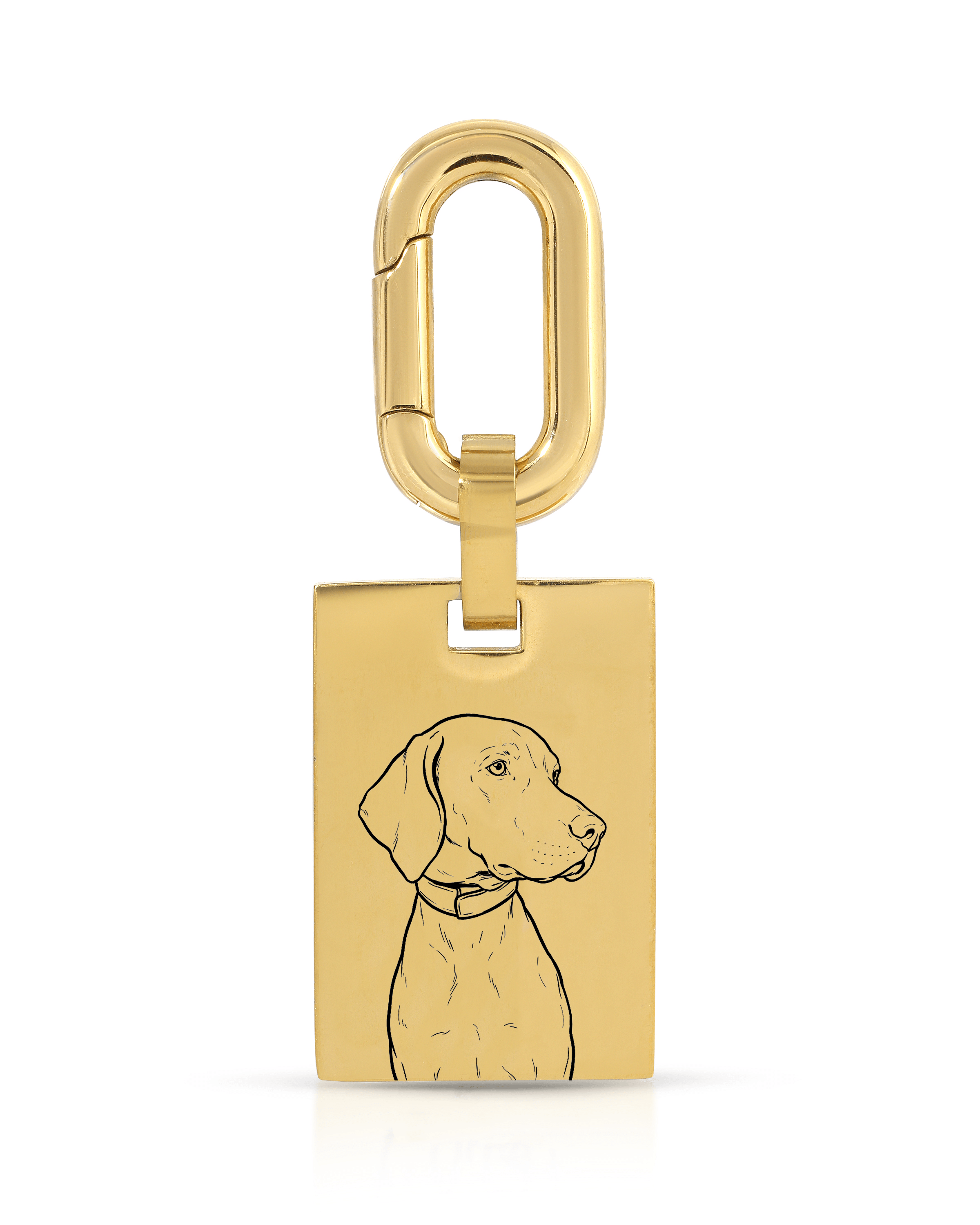 Pet Bag Charm / Keychain - Large Rectangle