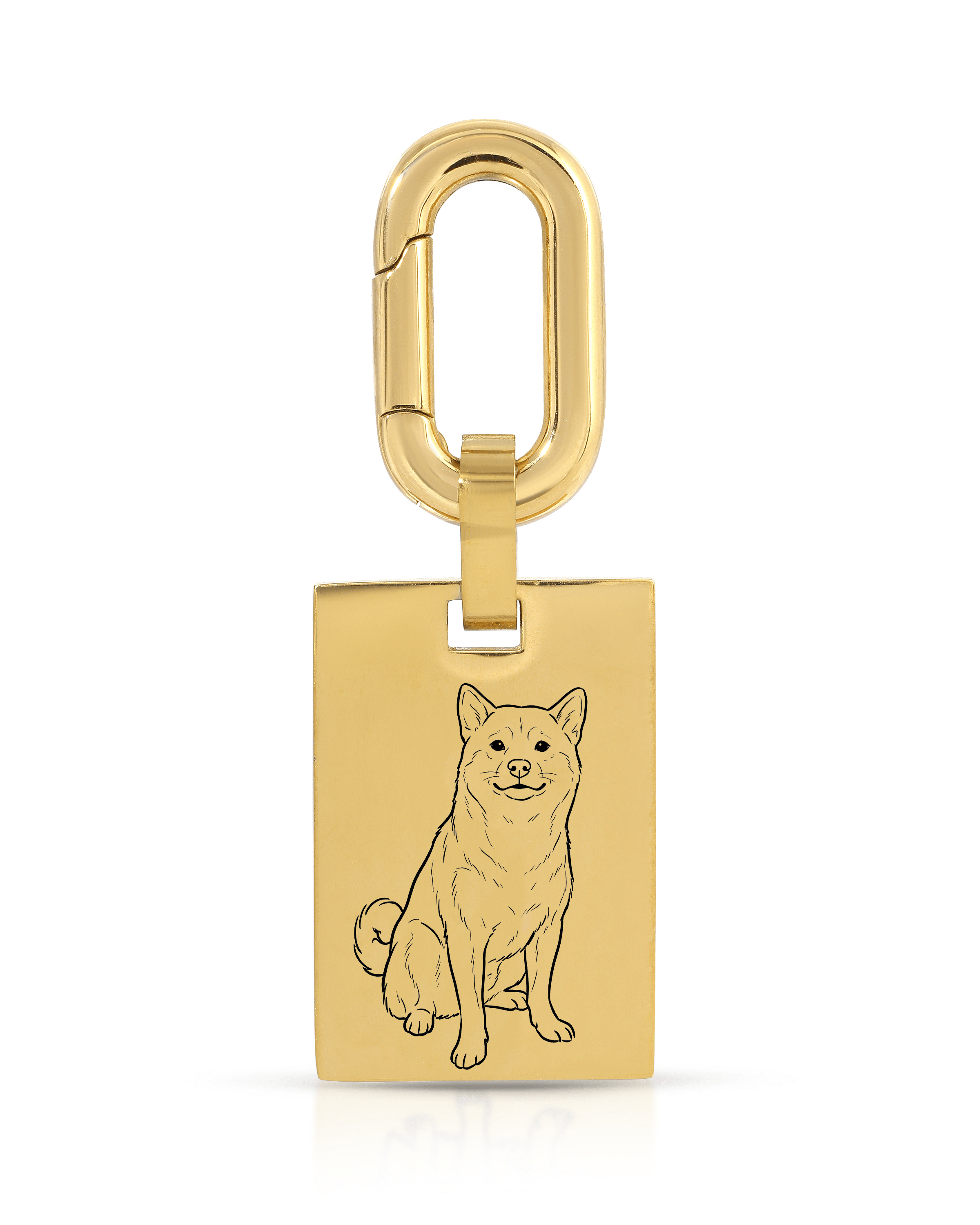 Pet Bag Charm / Keychain - Large Rectangle