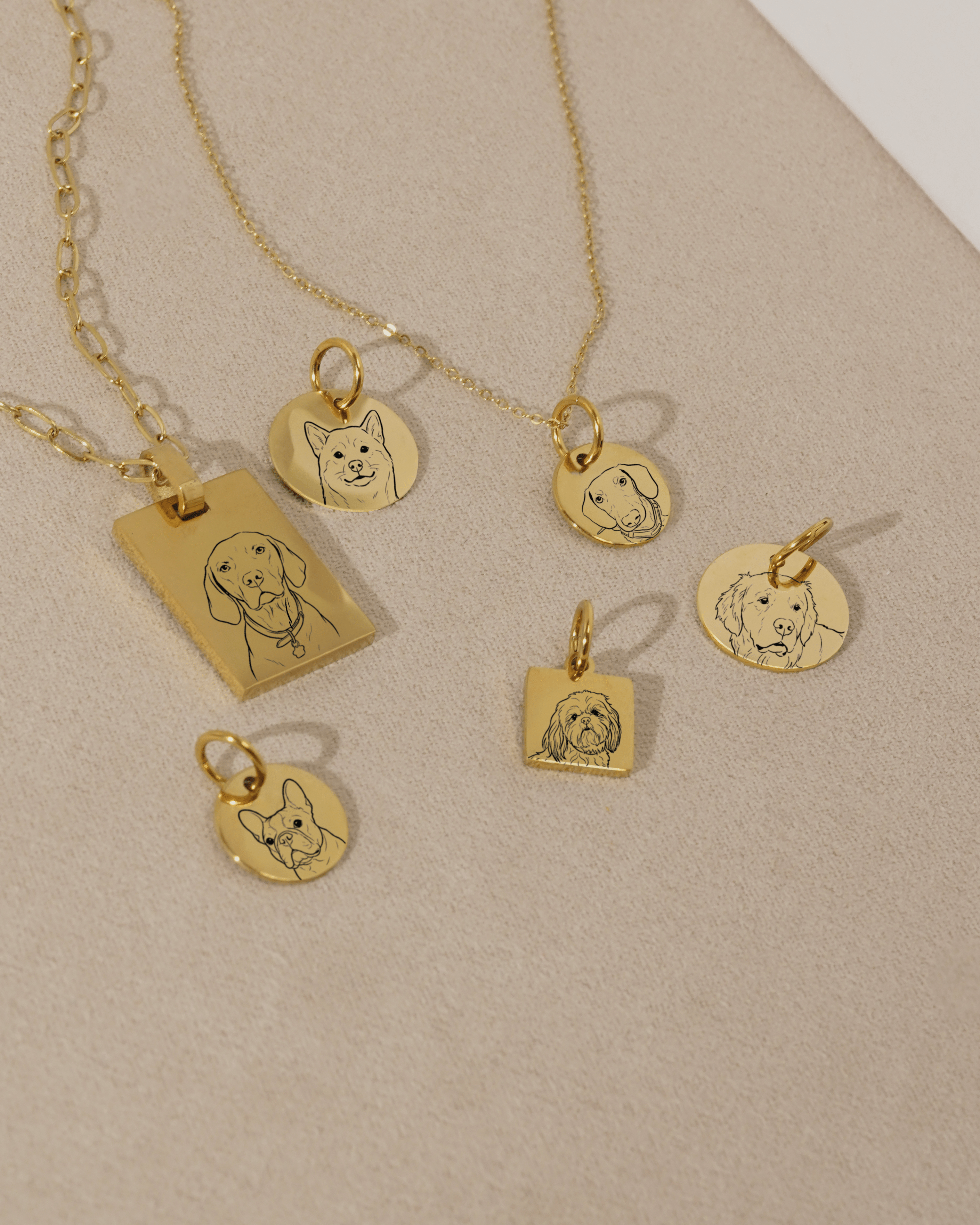 Pet Charm Necklace - Large Medallion