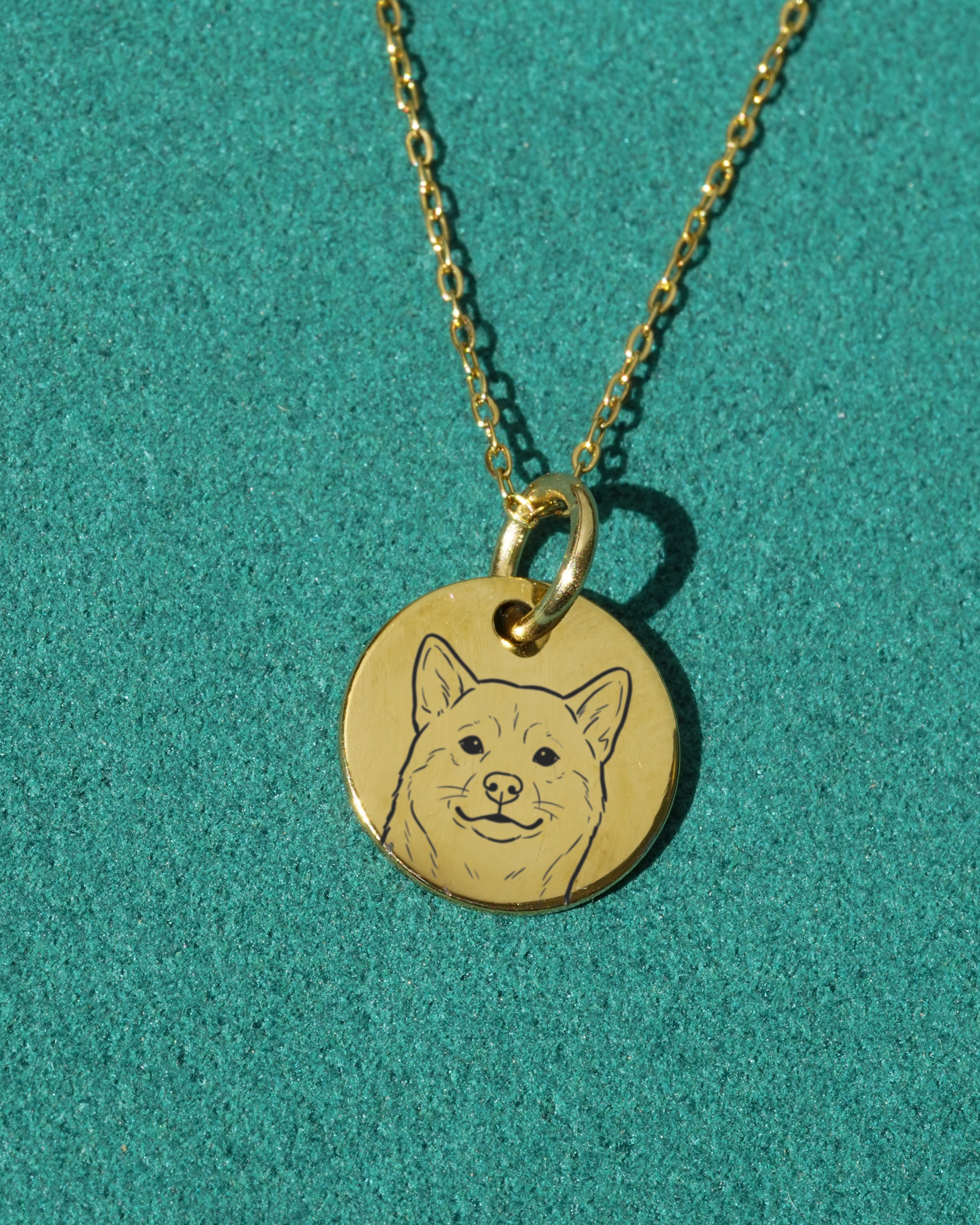 Pet Charm Necklace - Small Medallion