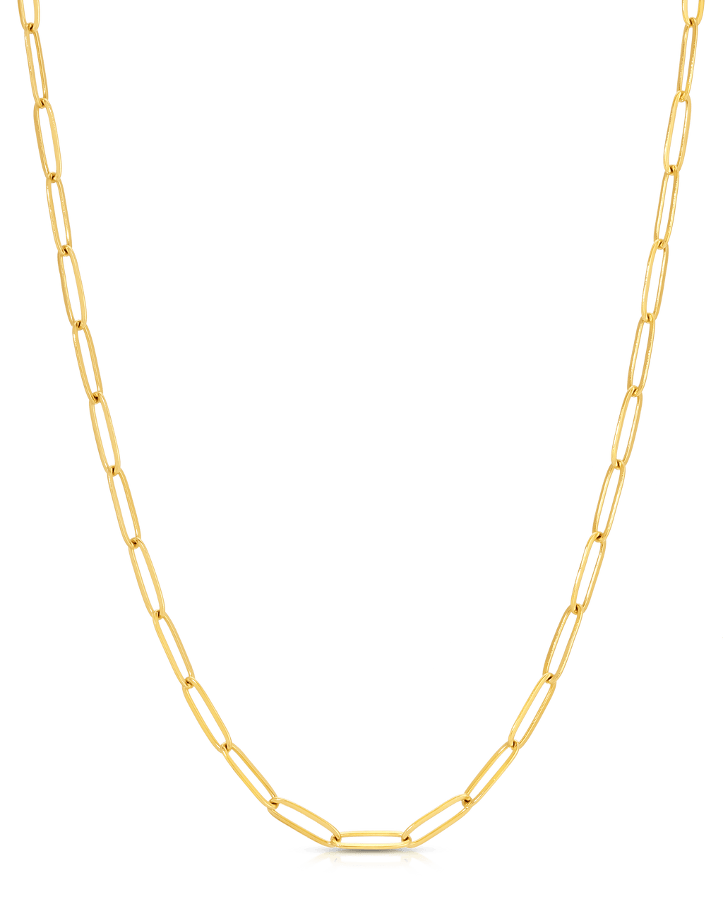 #Large Flat Link Necklace