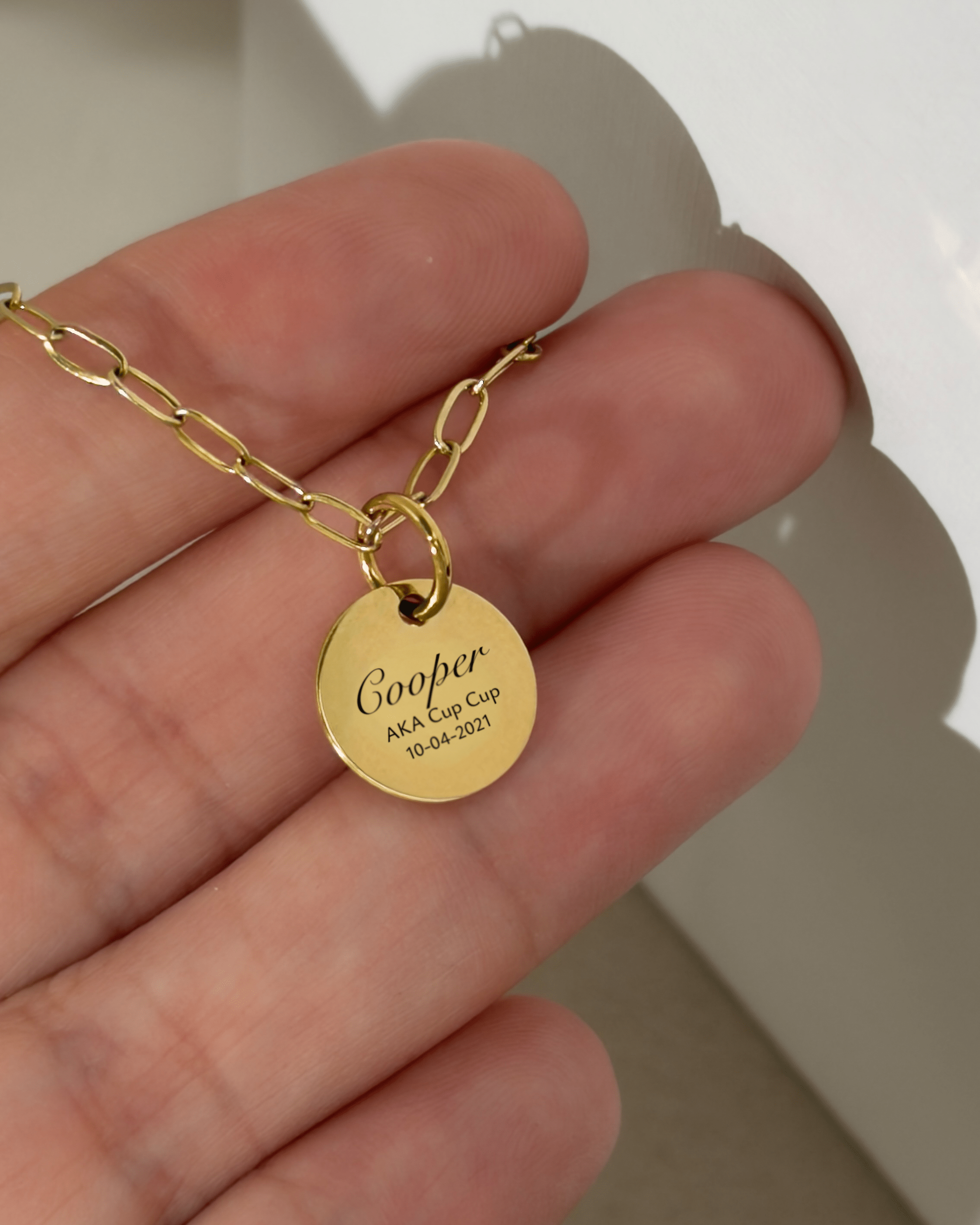 Pet Charm Necklace - Large Medallion