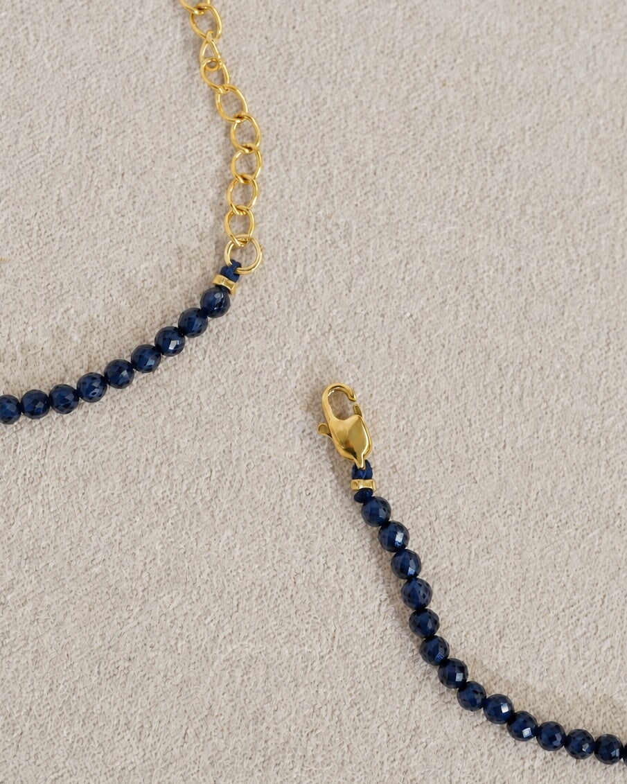 Sapphire 3mm Necklace