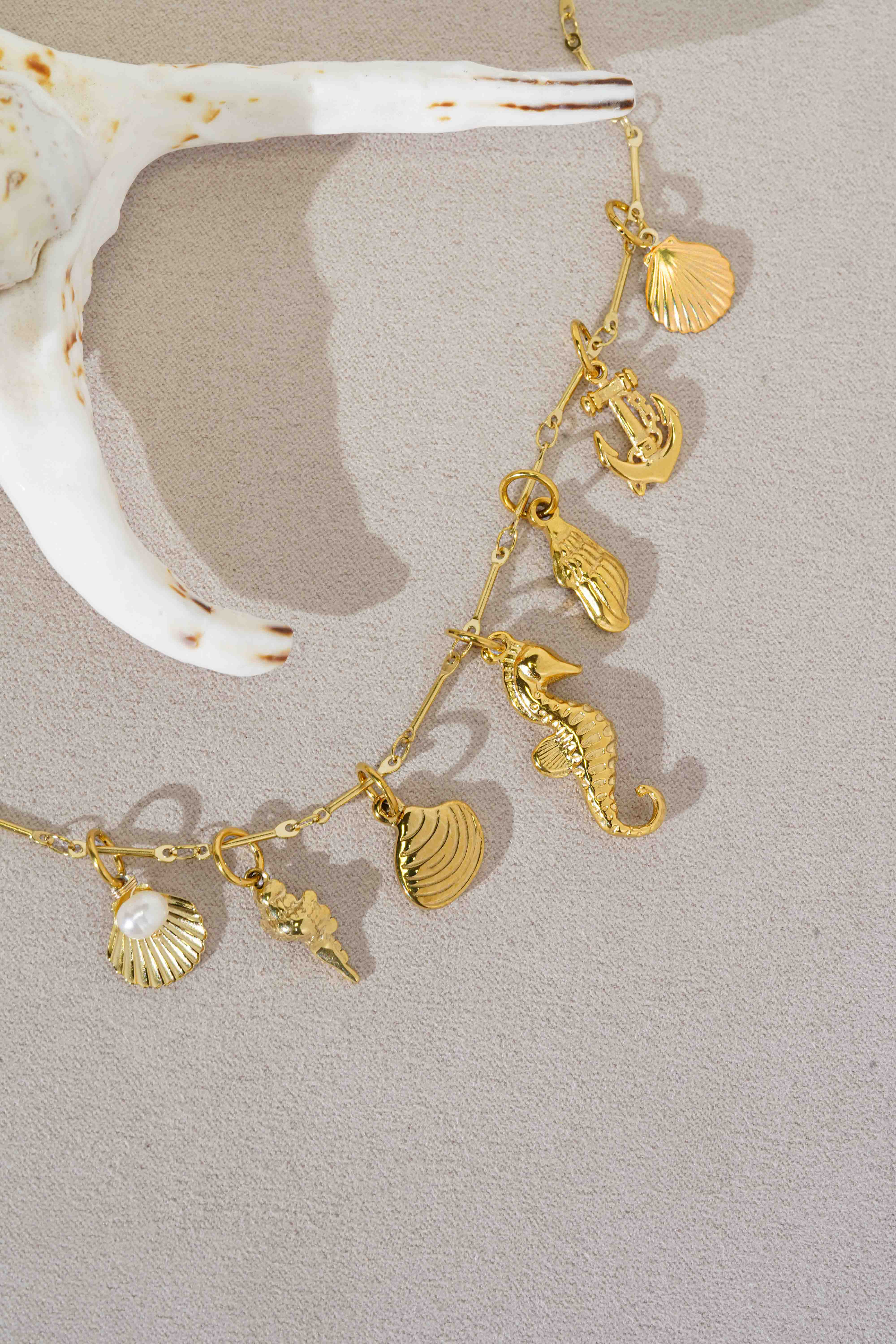 Shell Pearl Charm
