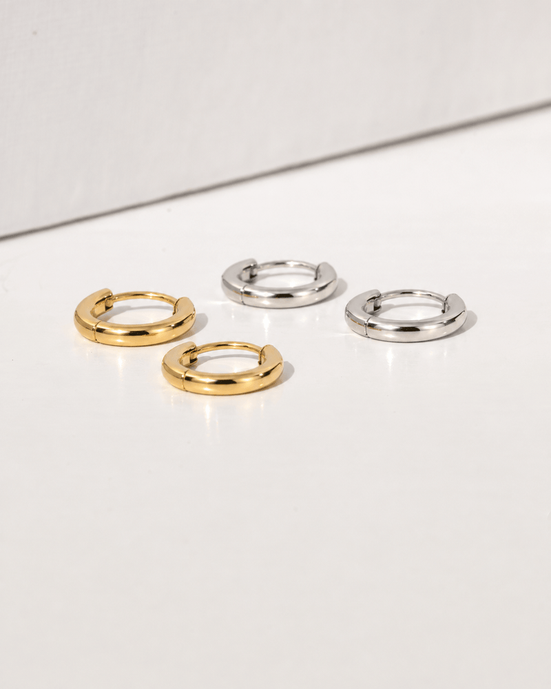 Thin Small Hoop Earrings photo 5