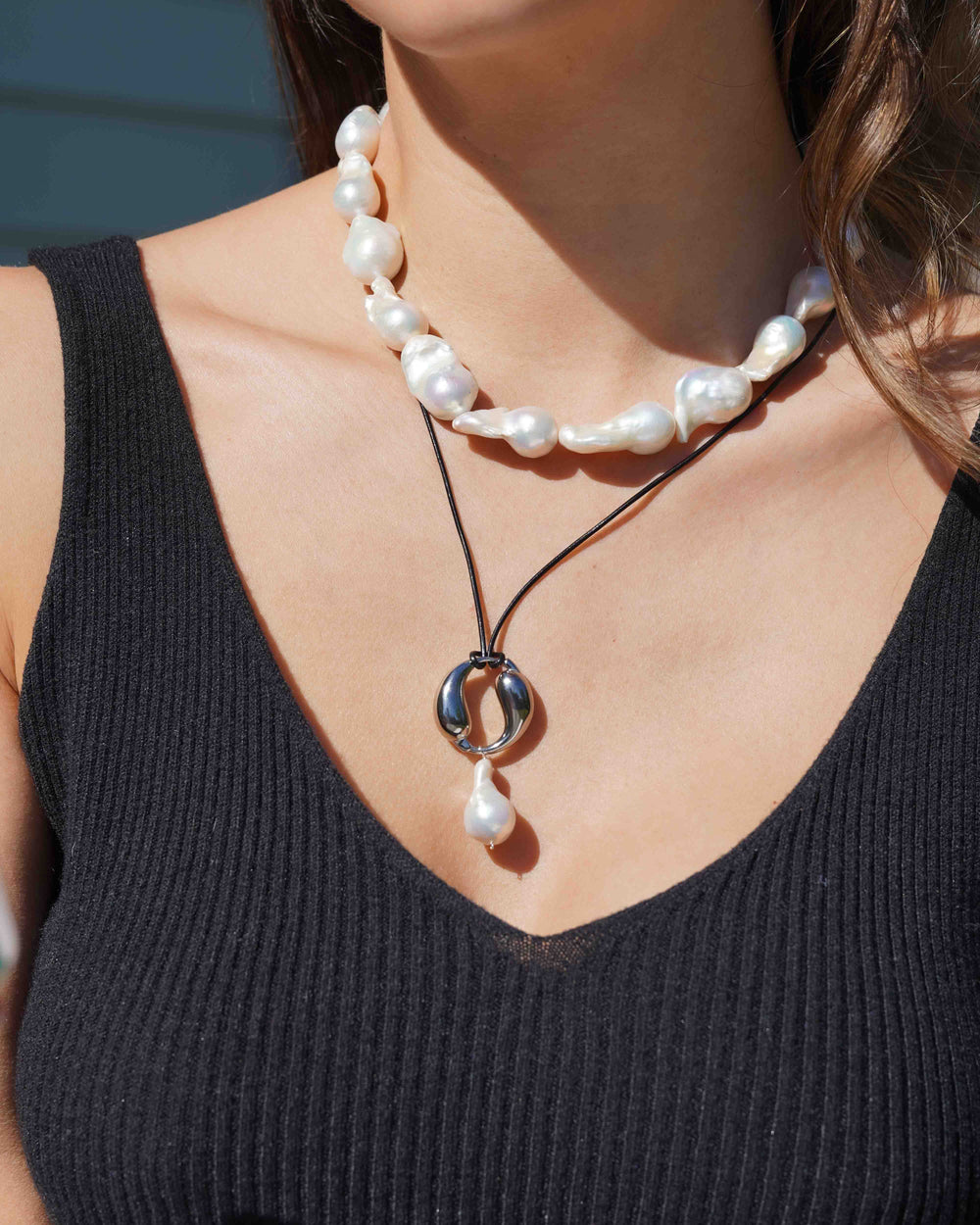 KOZAKH Vegan Bold Baroque Necklace main image 1