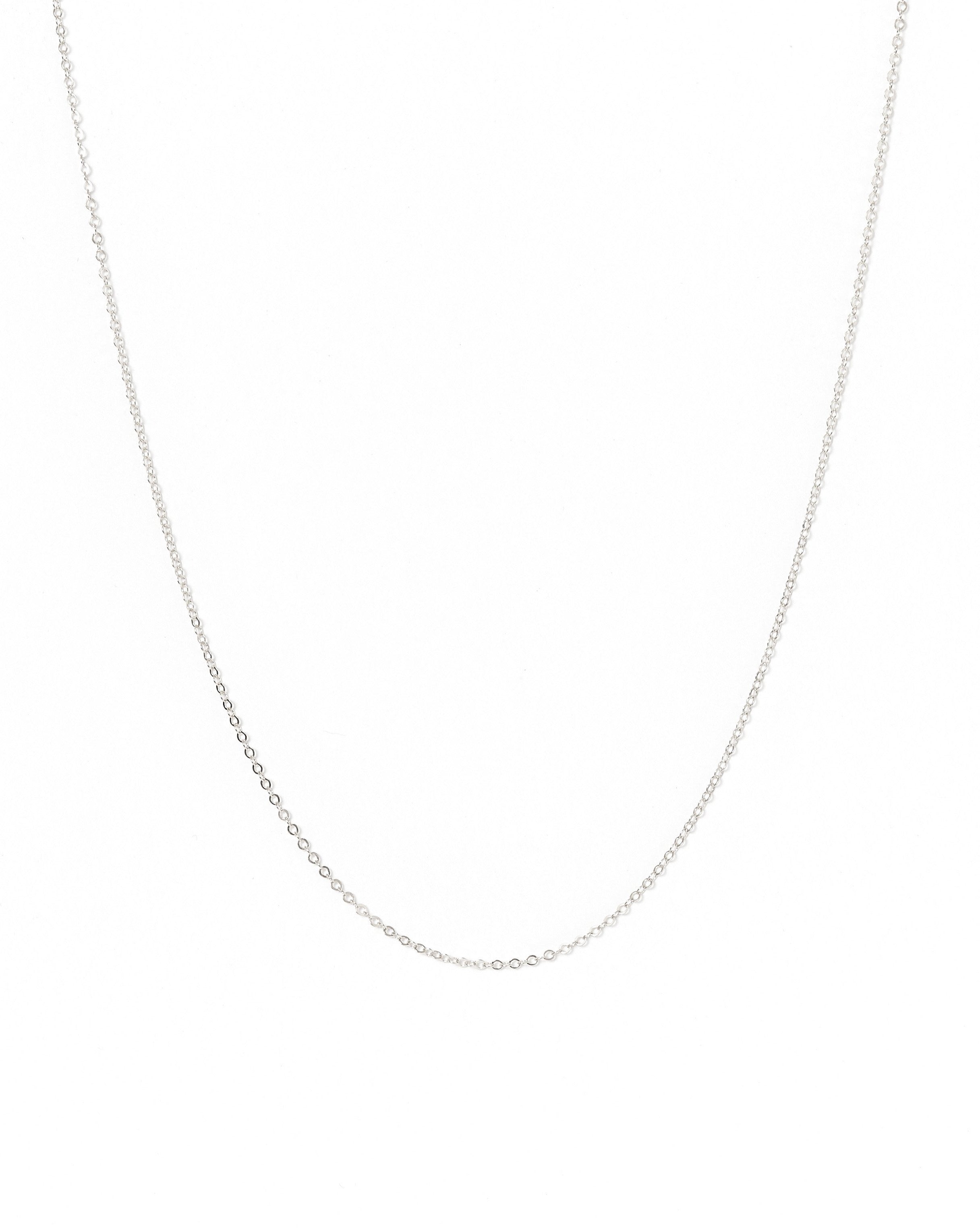 Silver Chain by KOZAKH. A handcrafted minimalist necklace crafted in Sterling Silver, and is available in 4 adjustable lengths.