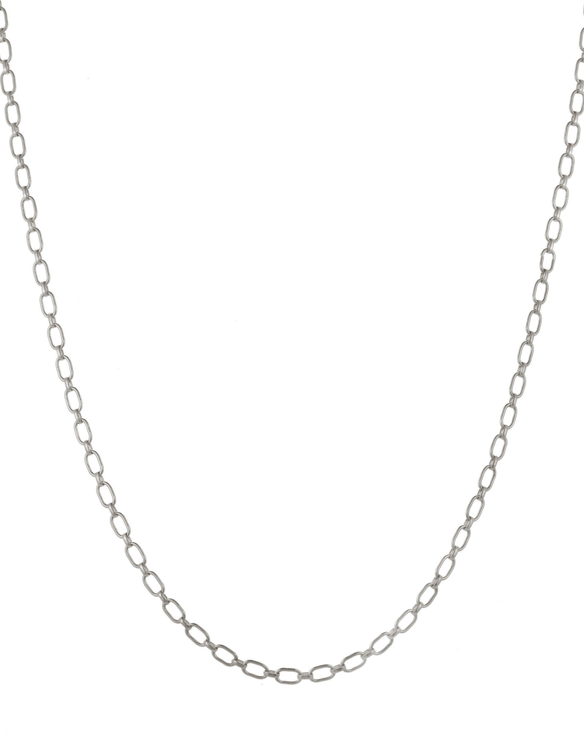 Calle Chain Necklace by KOZAKH. A 14 to 16 inch adjustable length chain necklace in Sterling Silver.
