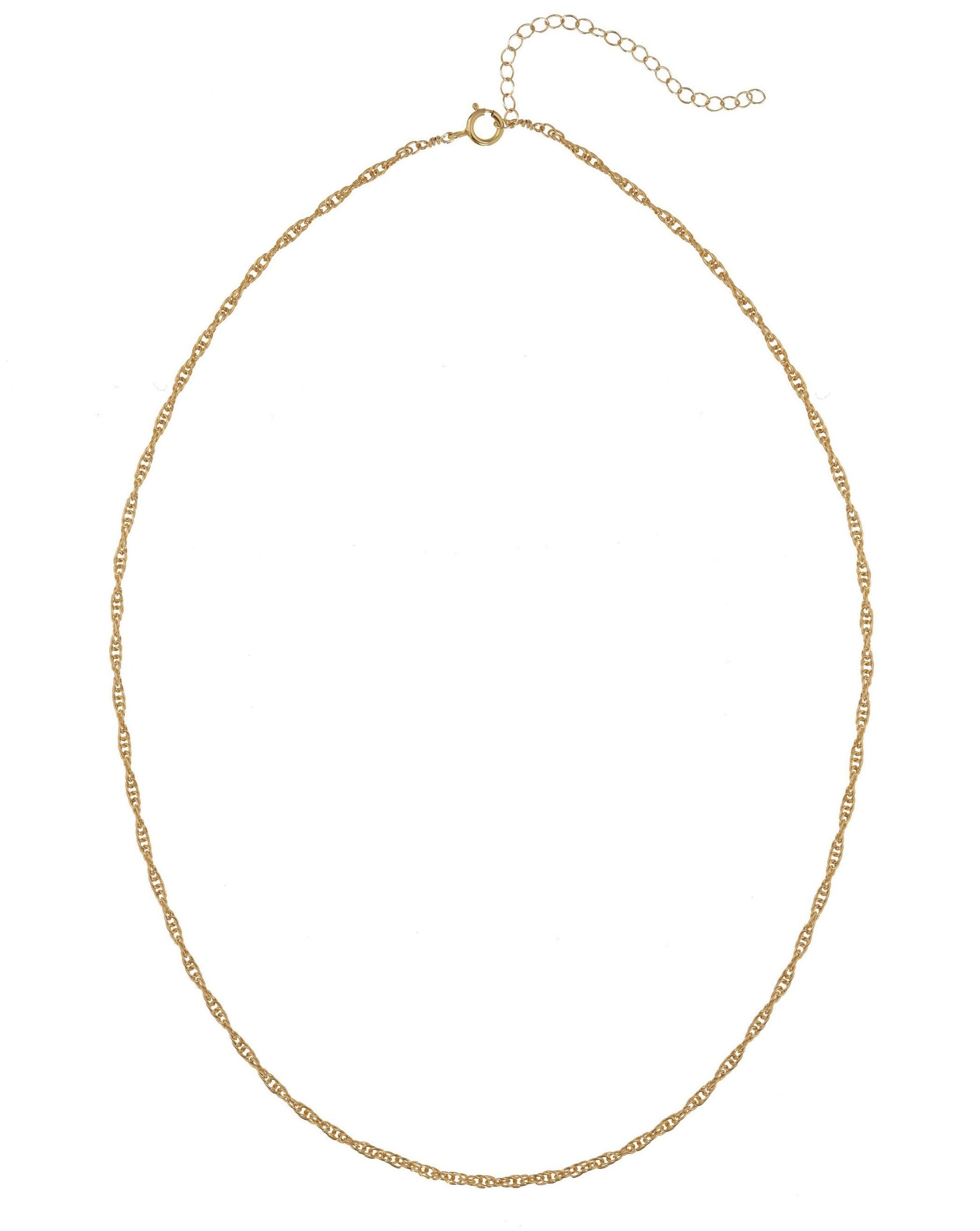 Kali Necklace by KOZAKH. A 14 inch long, 2mm thick twisted rope chain necklace, crafted in 14K Gold Filled.