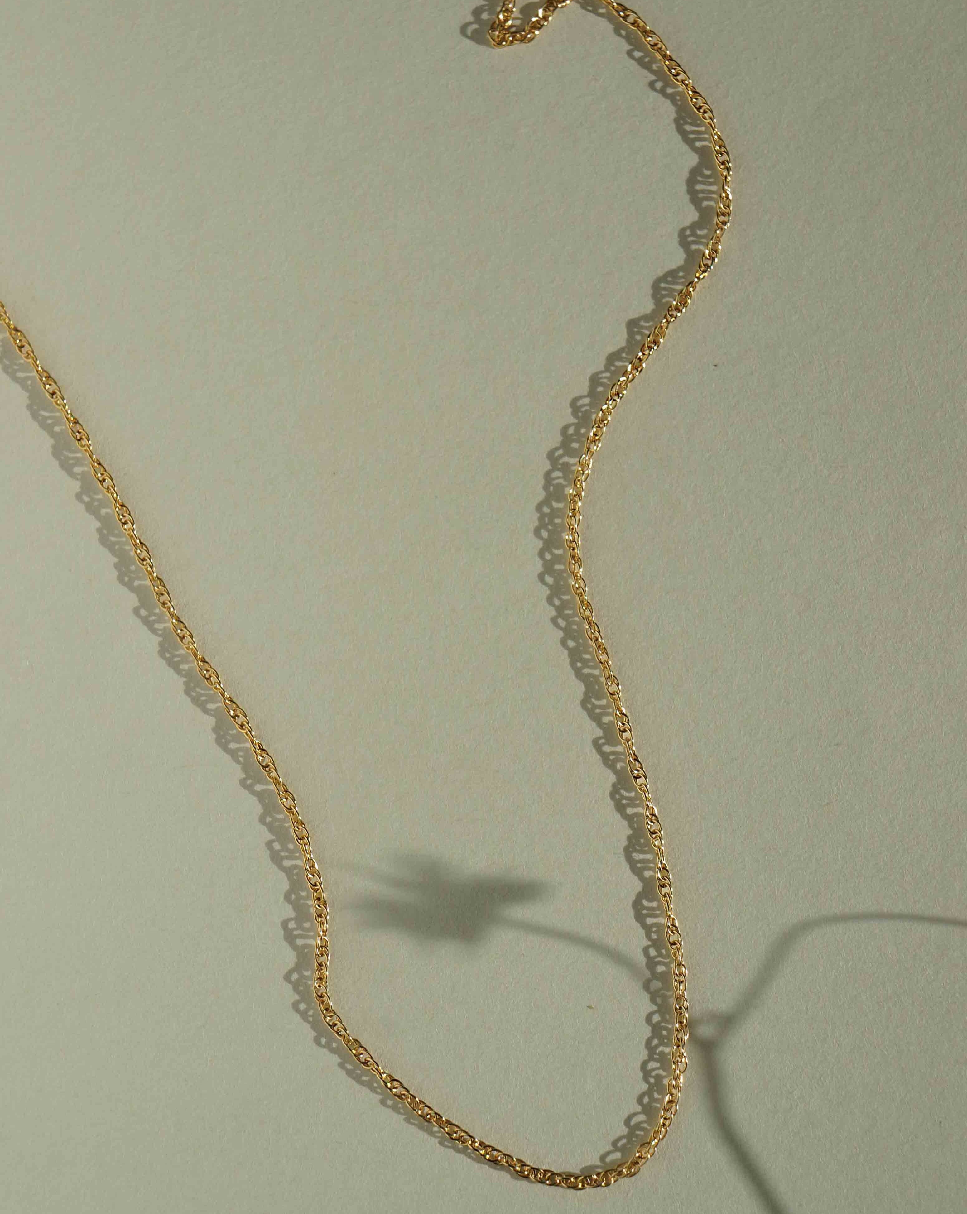 Kali Necklace by KOZAKH. A 14 inch long, 2mm thick twisted rope chain necklace, crafted in 14K Gold Filled.
